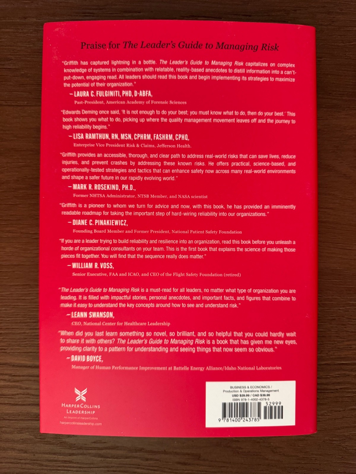 The Leader’s Guide To Managing Risk