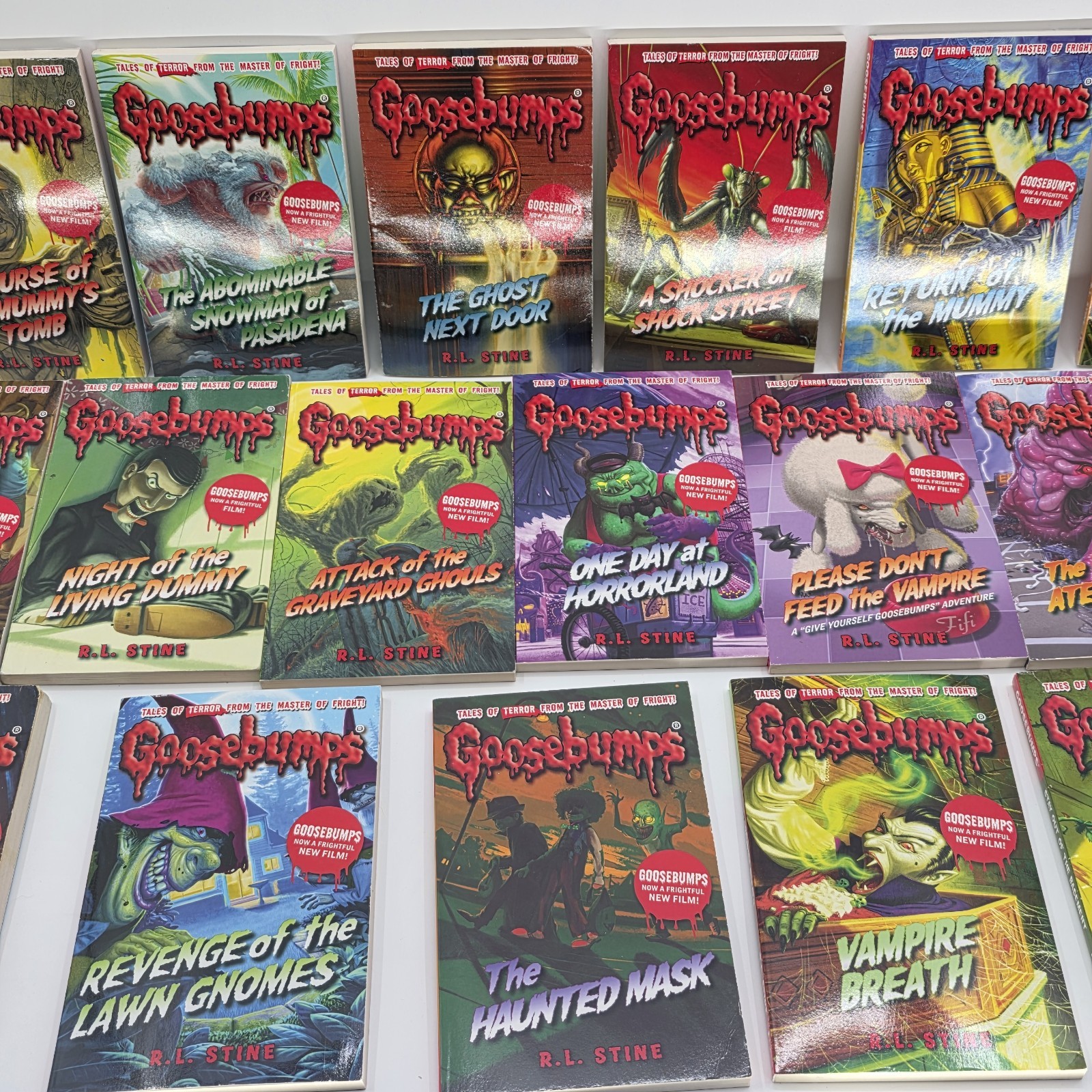 Goosebumps Book Lot Of 19 Paperback Miscellaneous 2015 VG R.L. Stine VG