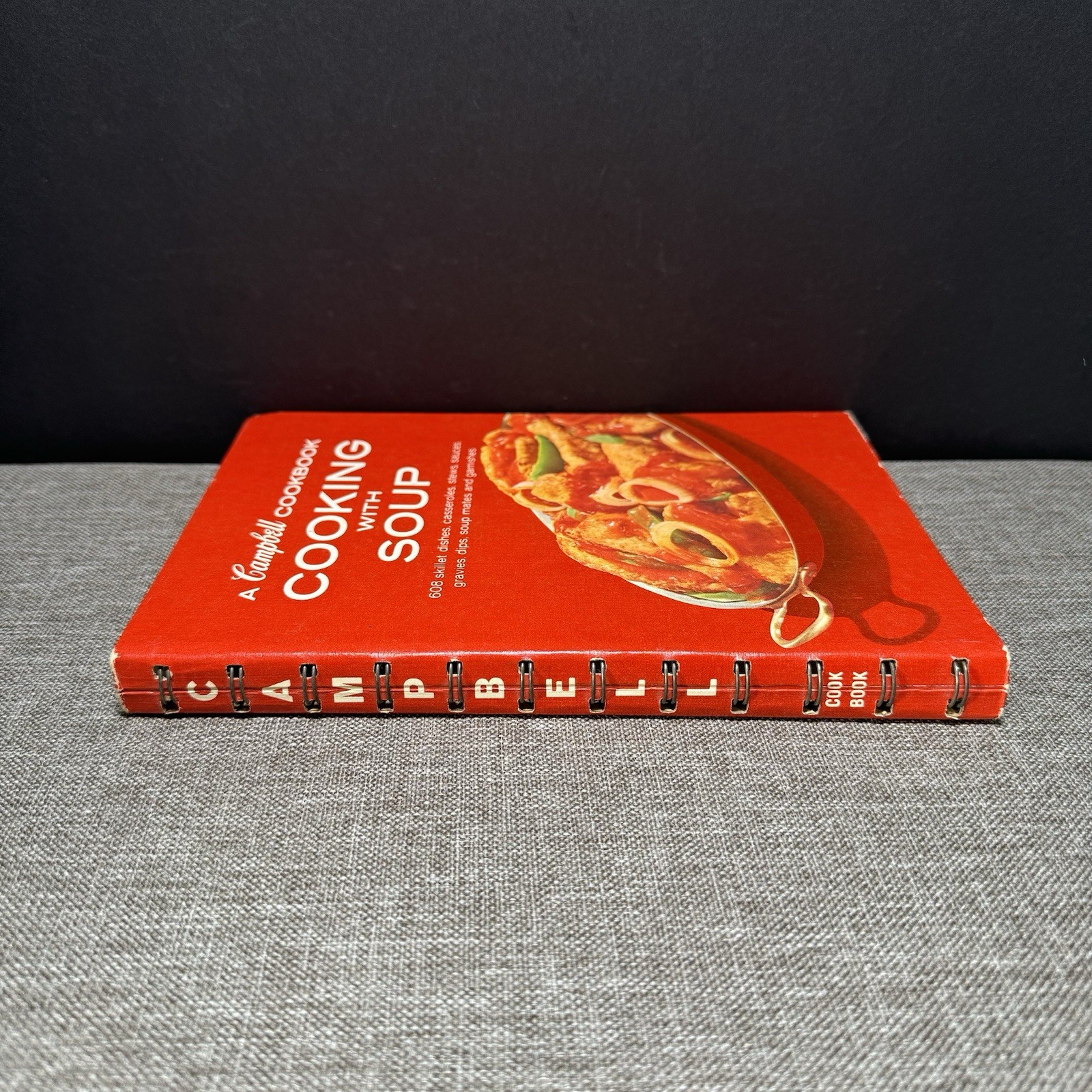 Vintage Campbell’s Cooking with Soup Cookbook Spiral Bound Hardcover Recipe Book