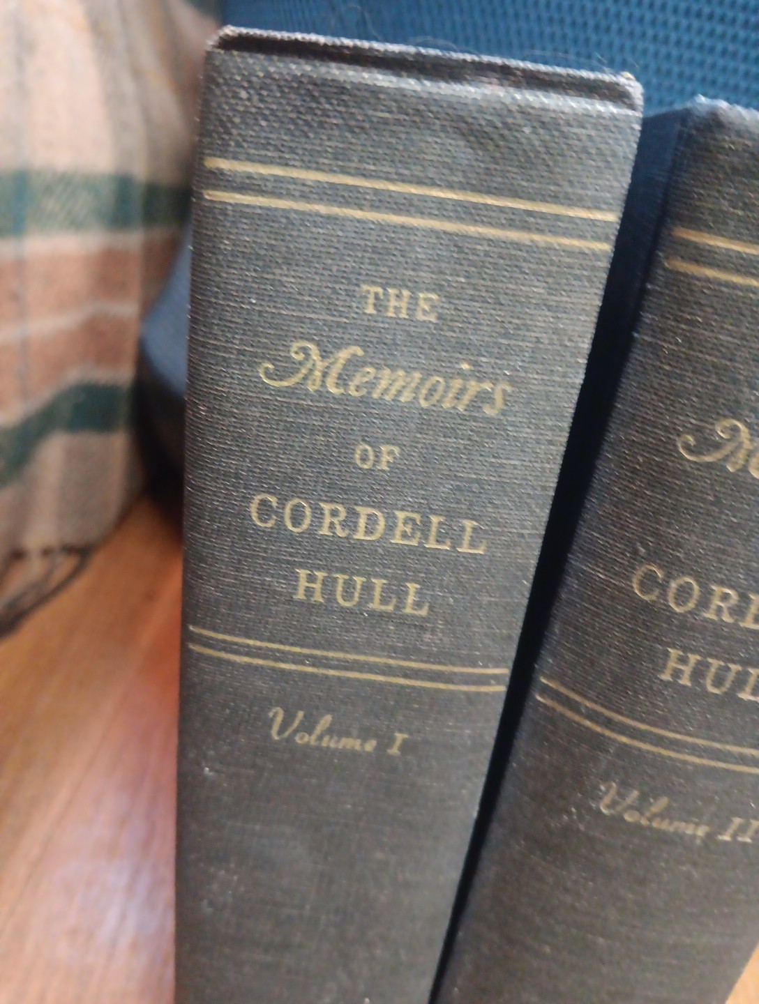 Vintage 1940s Memoirs of Cordell Hull Vol 1, 2 – 1st Ed 2nd Prntng HC Book Set