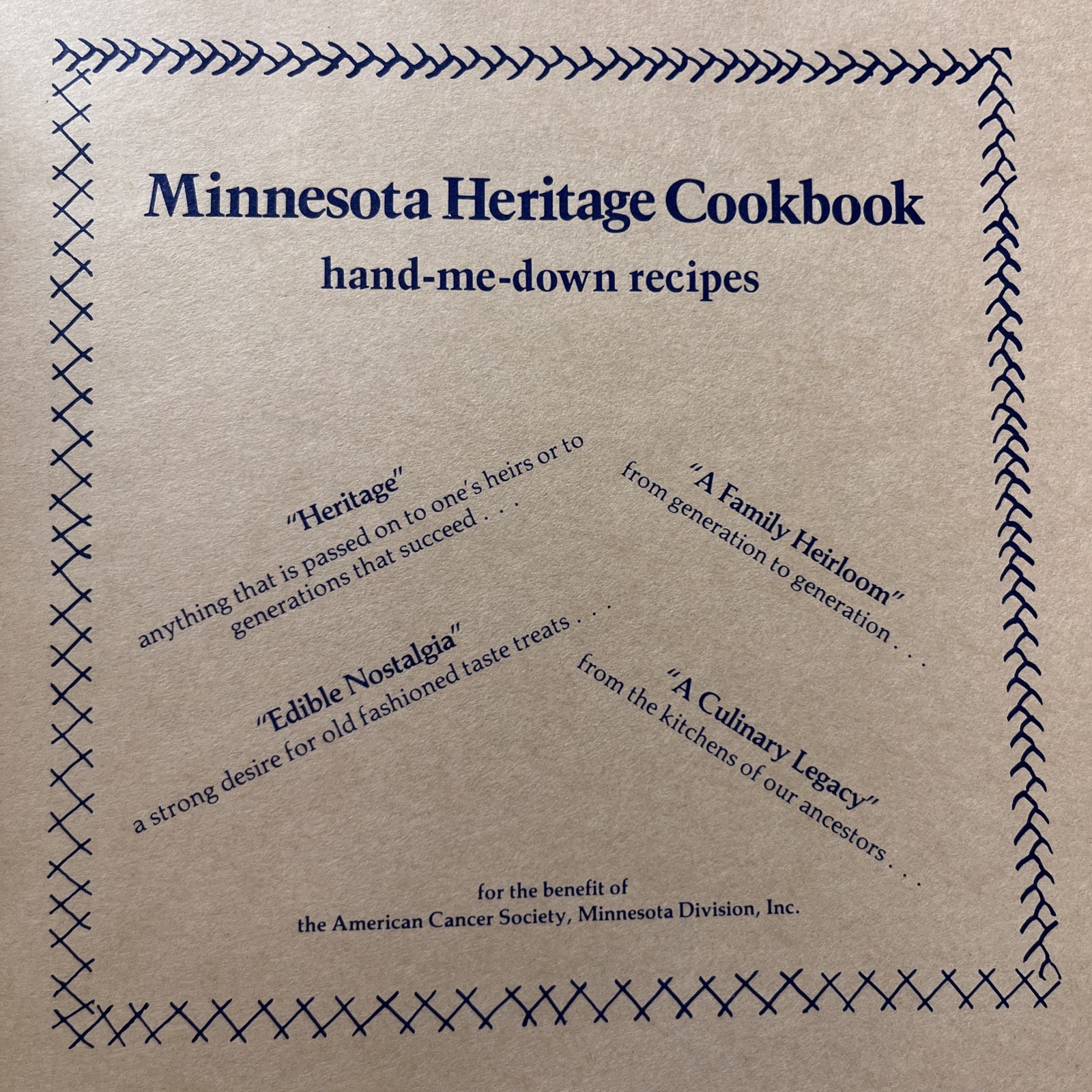 Minnesota Heritage Cookbook 1979 Hand-Me-Down Recipes Softbound Vintage 1st Ed