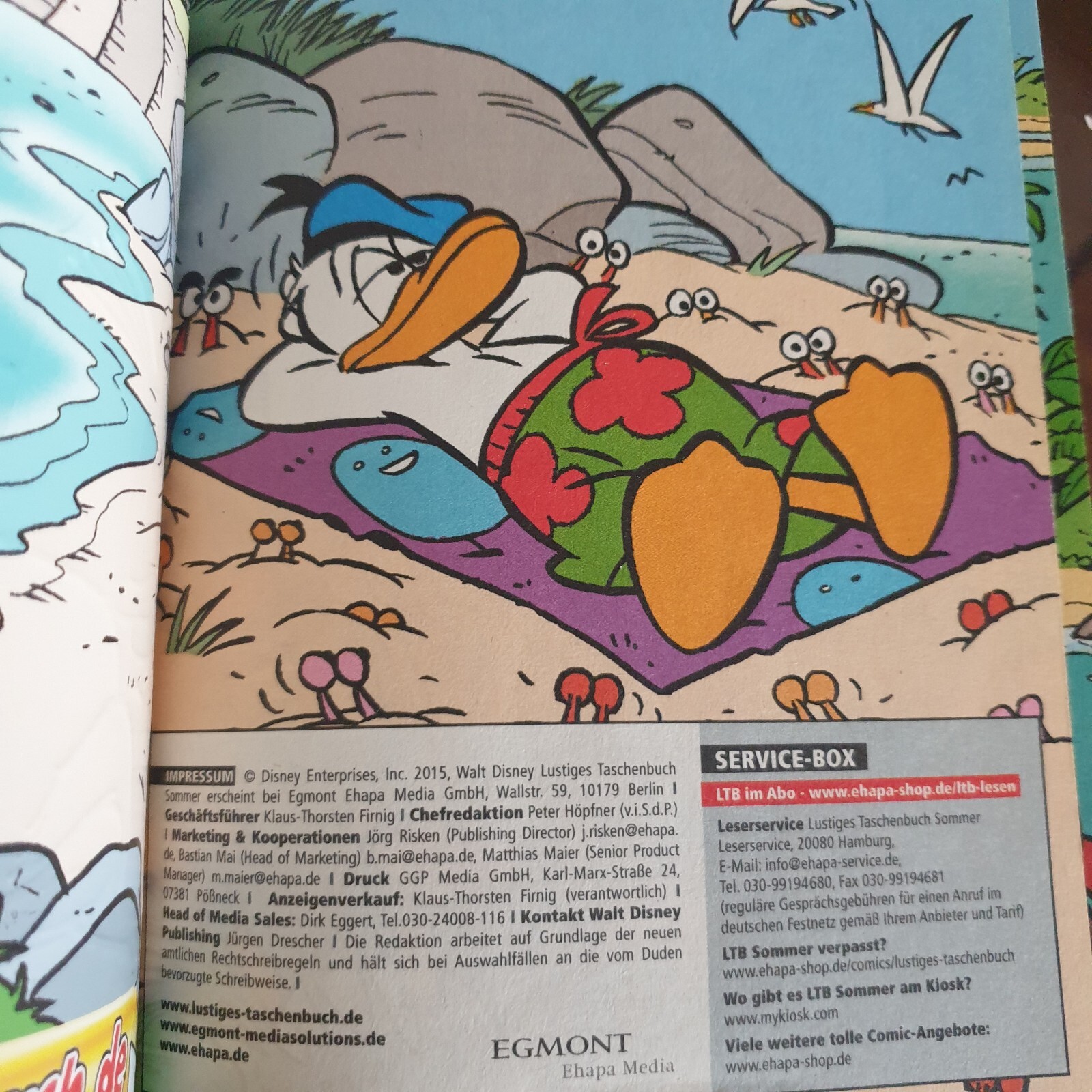 Lustiges Taschenbuch SOMMER LTB Sonder band 5 Walt Disney German Donald Duck NEW