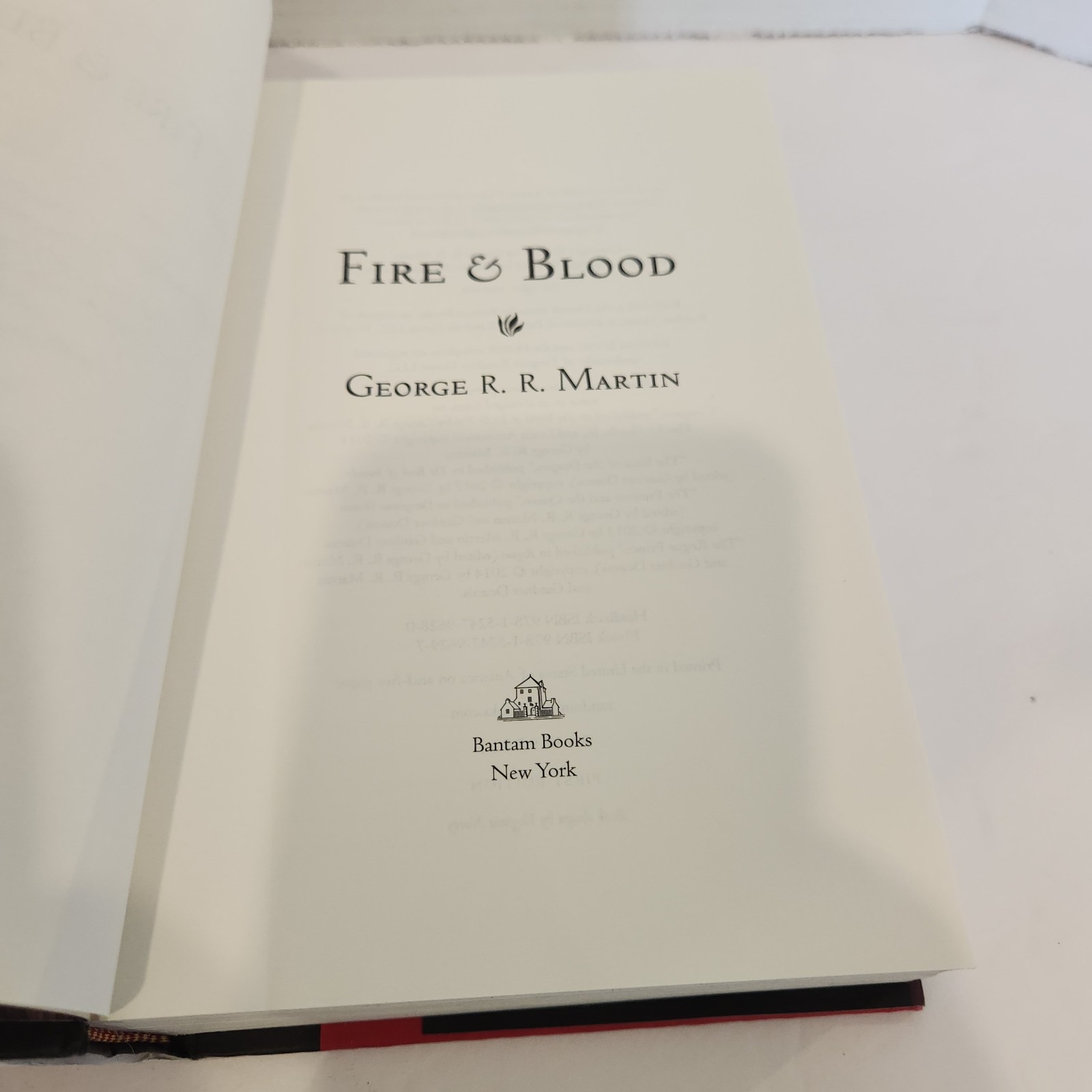 Fire and Blood by George R. R. Martin, 1st Edition Hardcover VGC FREE SHIPPING