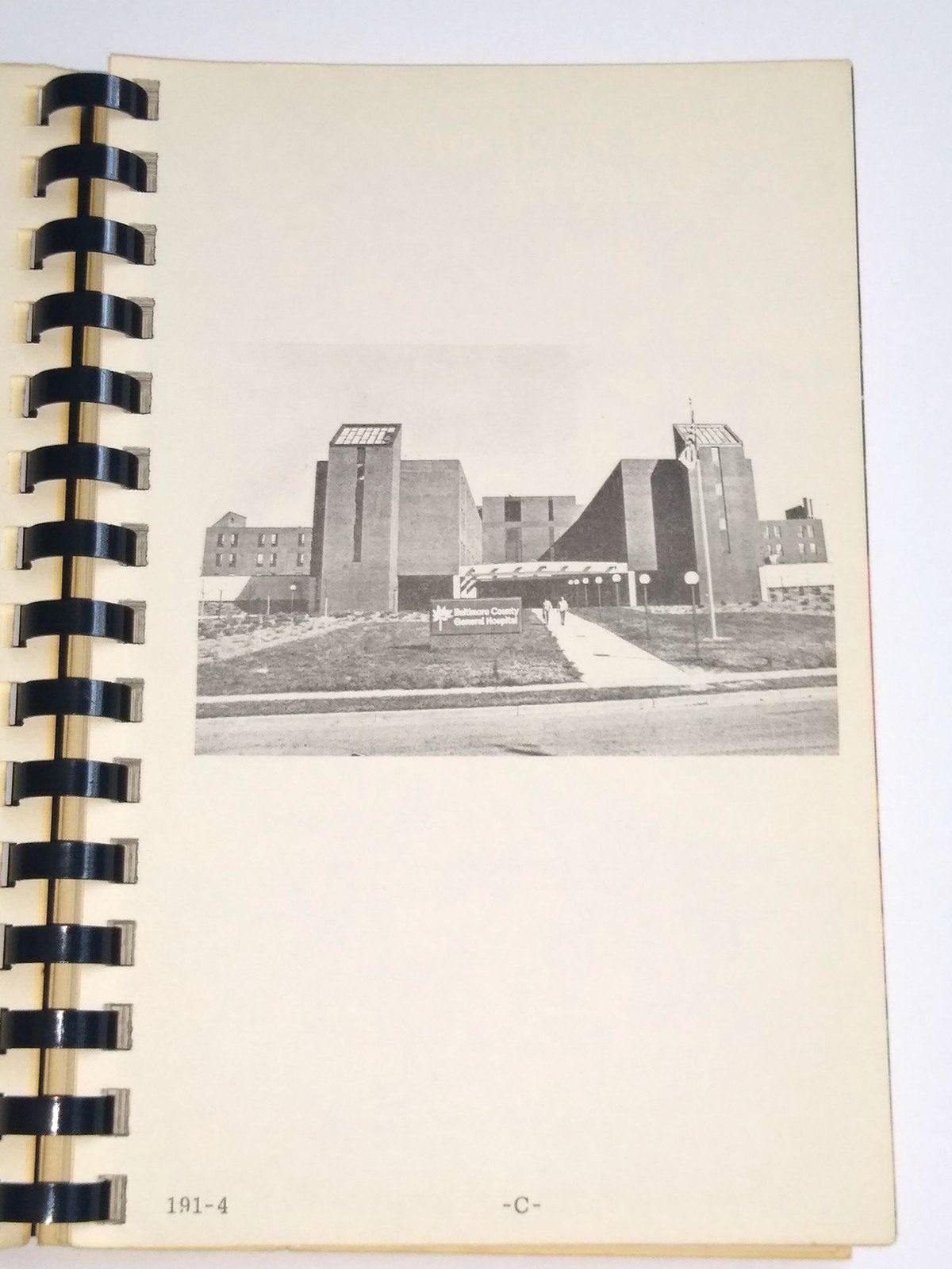 Cookbook from the Friends & Employees of Baltimore County General Hospital