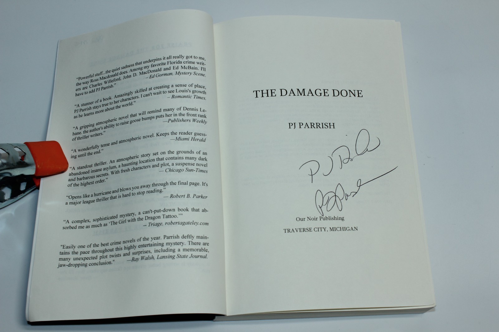 The Damage Done : A Louis Kincaid Thriller by P. J. Parrish (2018) SIGNED