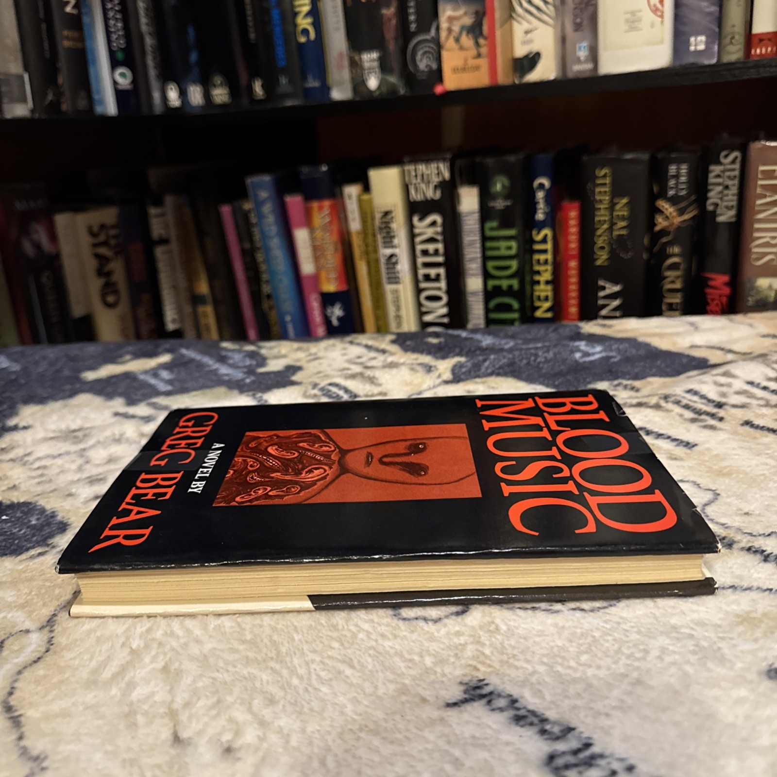 Blood Music – Greg Bear (1985 Hardcover) Book Club Edition BCE, G, Sci-fi Horror