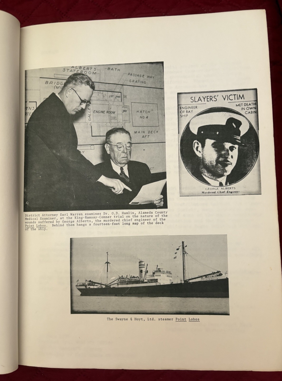 Shipboard Murder Case Miriam Feingold Stein HC 1976 UC Oral History Illus