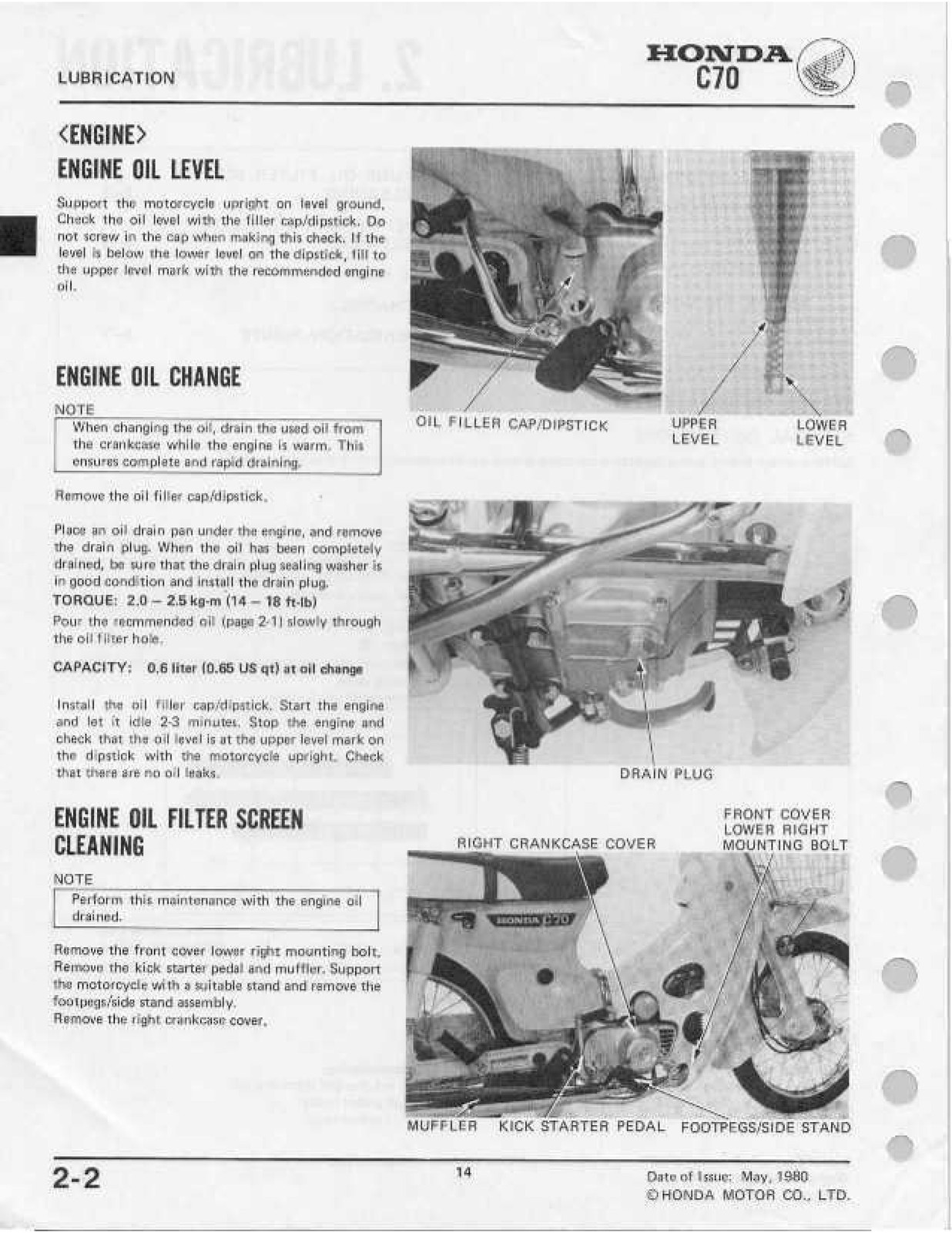 HONDA C70 Shop Manual 1980 Through 1982 1981, ROBUST BINDING – TOUGH COVERED