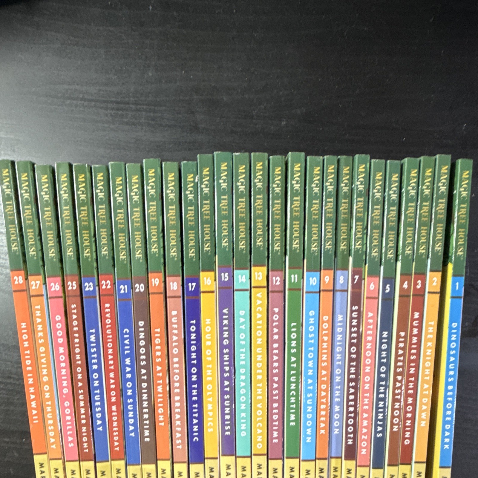 1-28 Magic Tree House #1 Dinosaurs Before Dark PB Mary Pope Osborne Ages 4-8