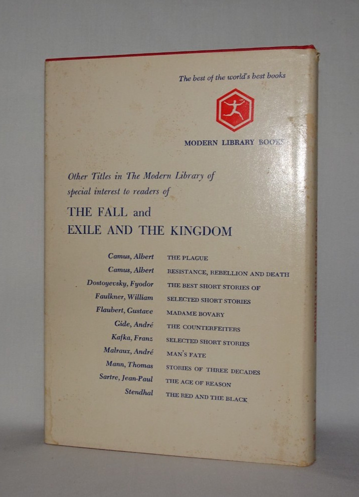 THE FALL & EXILE AND THE KINGDOM–Albert Camus (Modern Library, Hardcover, DJ)