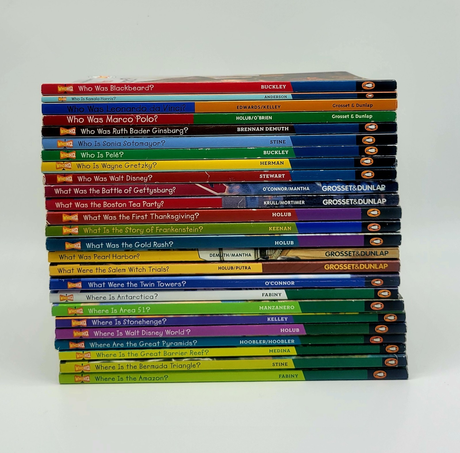 Who Was? What is? Where is? 25 Book Set – Various Authors – PB – Good