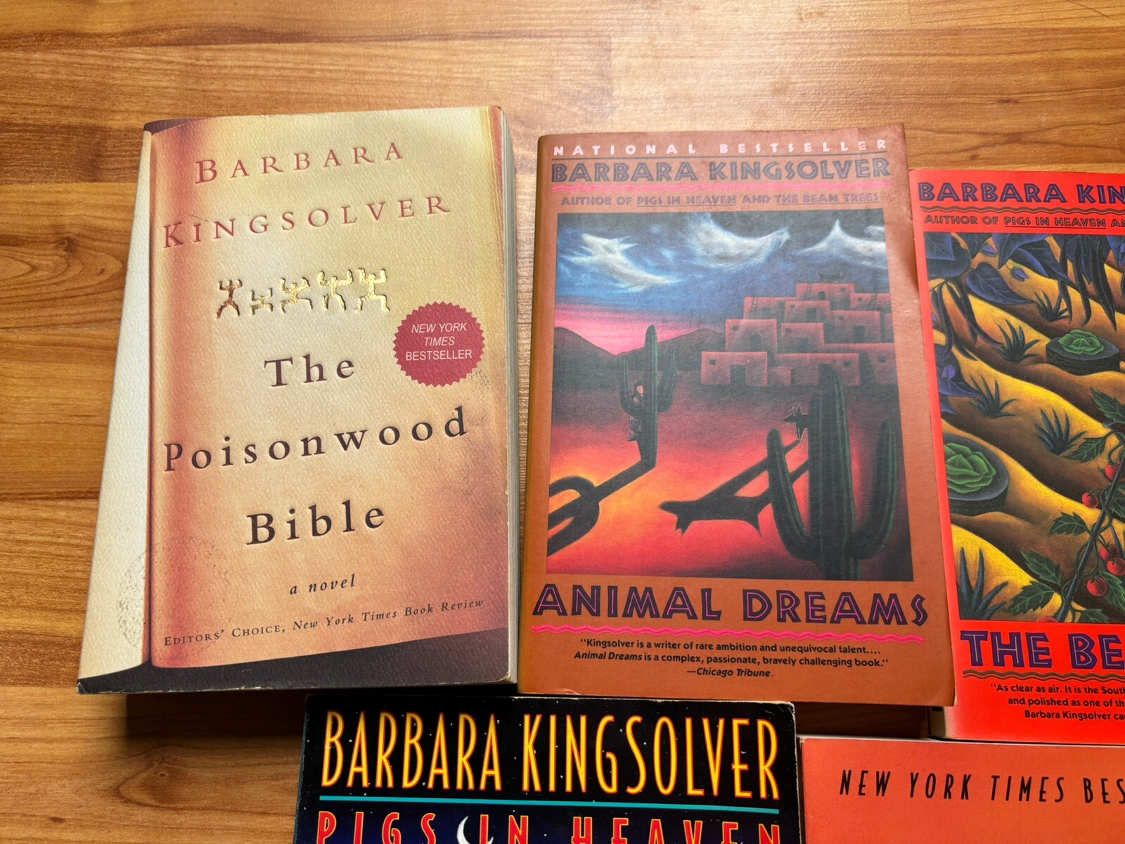 Barbara Kingsolver Paperback Books LOT x 5 Society Survival Pulitzer Prize