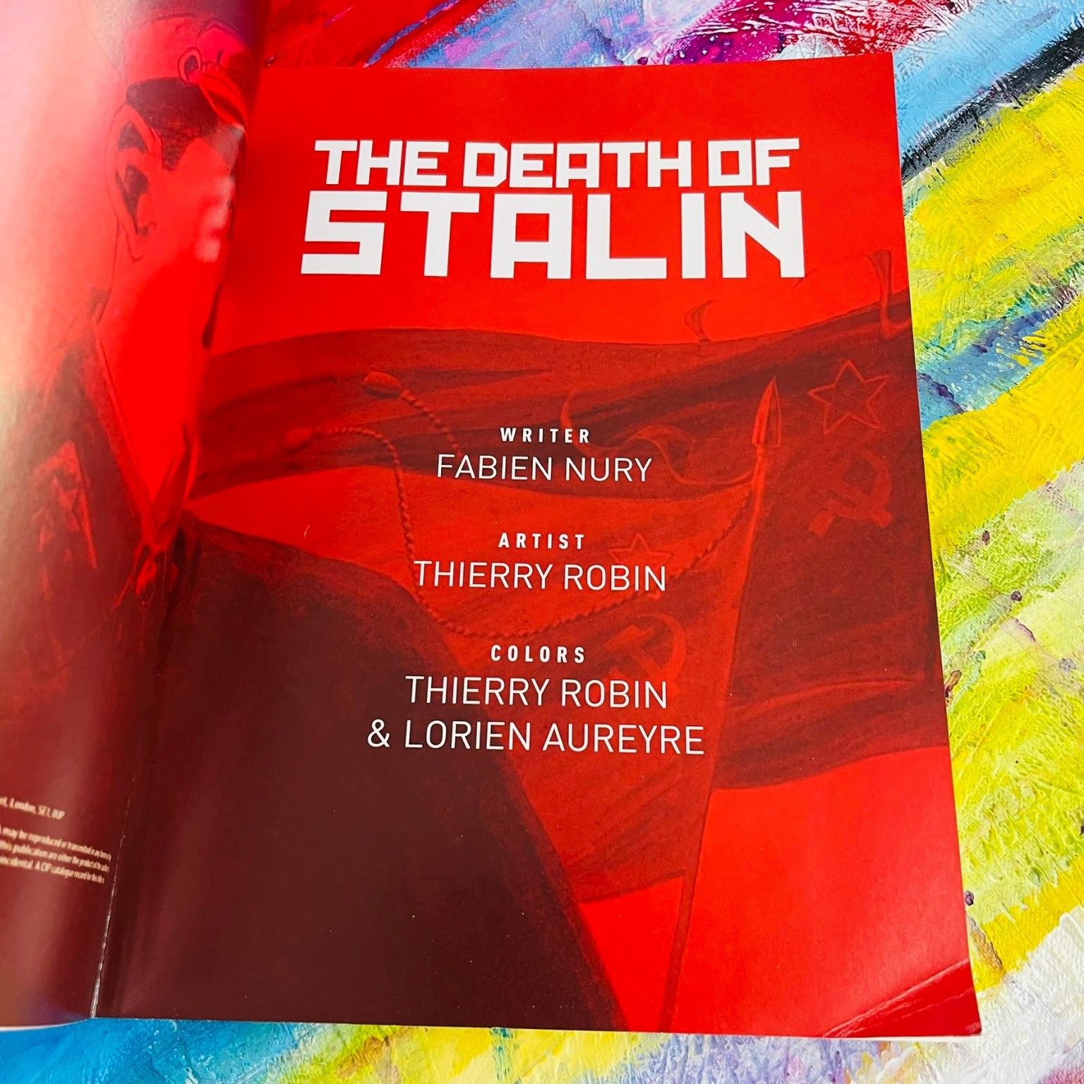 The Death of Stalin, Nury Robin 2018 First Edition Graphic Novel Titan Comics