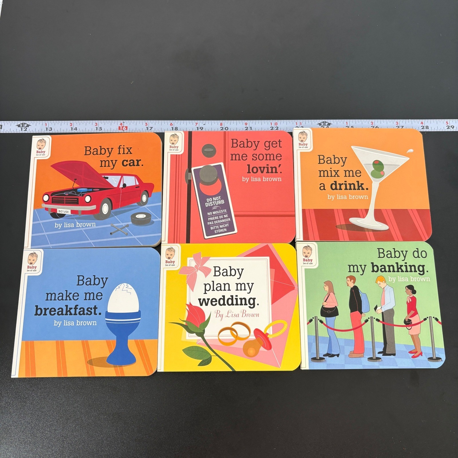 McSweeney’s Baby Be of Use Board Book Set Lisa Brown 6 Books Multicolor Humor