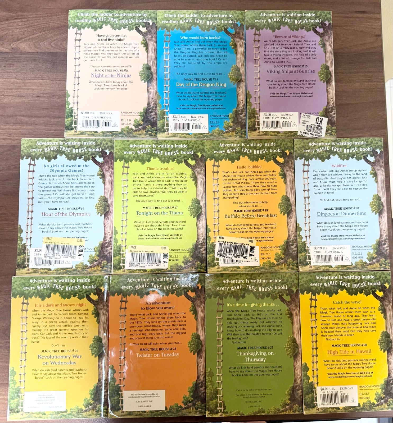 Lot of 11 – Magic Tree House