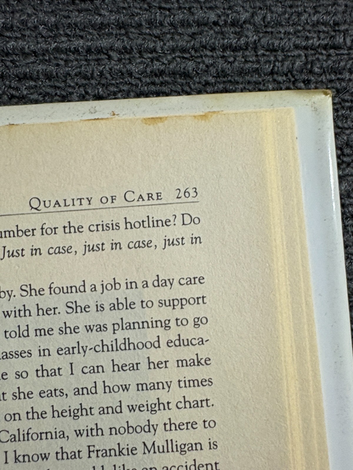Quality of Care By Elizabeth Letts Hardcover Book 2005