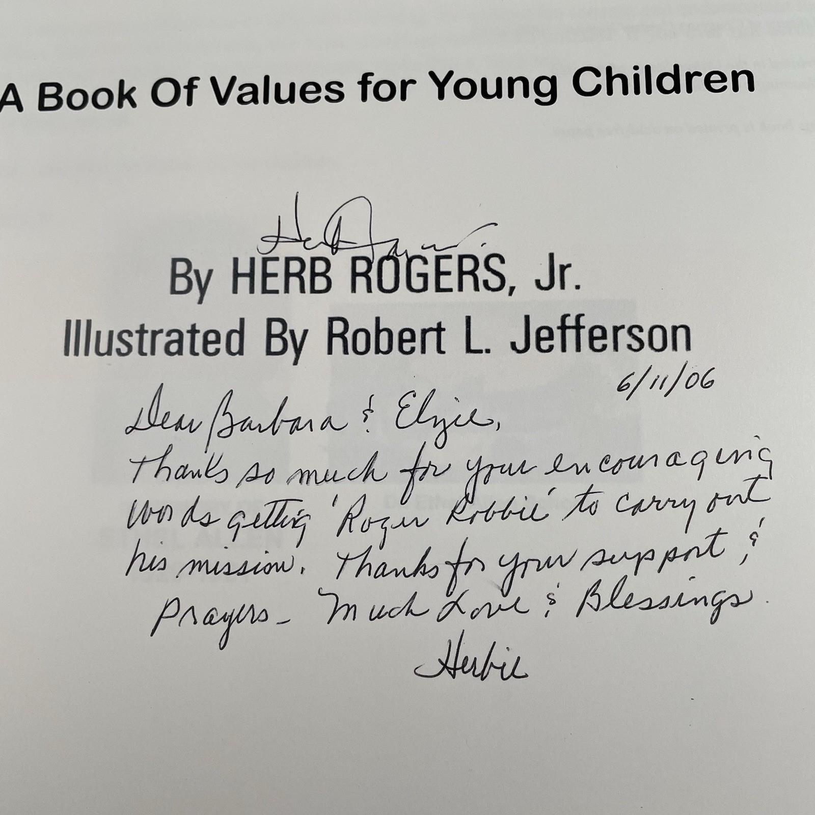 Roger Robbie Discovers Dr. J’s Secrets Signed Book Herb Rogers Jr 2006 Autograph