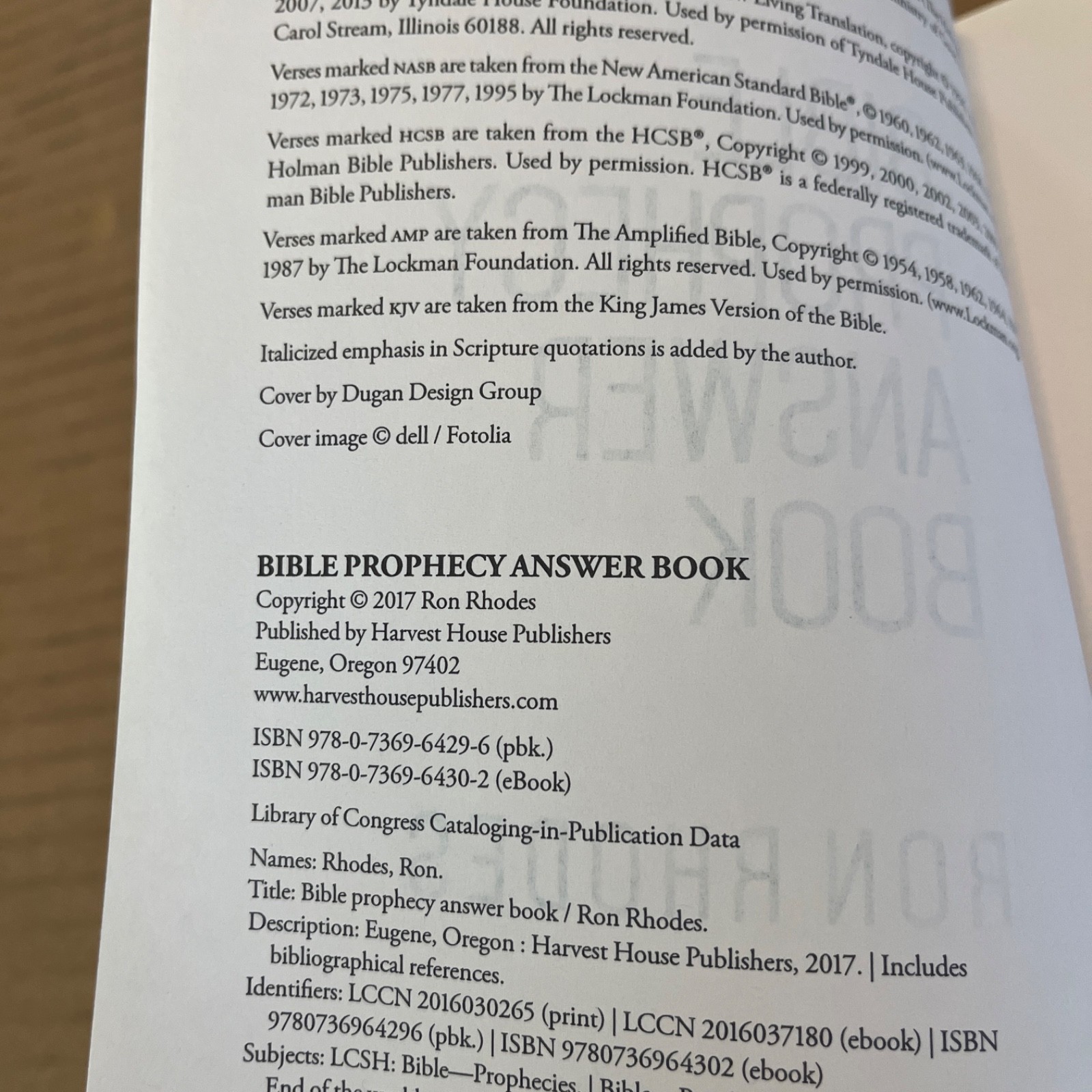 Bible Prophecy Answer Book: Everything You Need to Know About the End Times; Rho