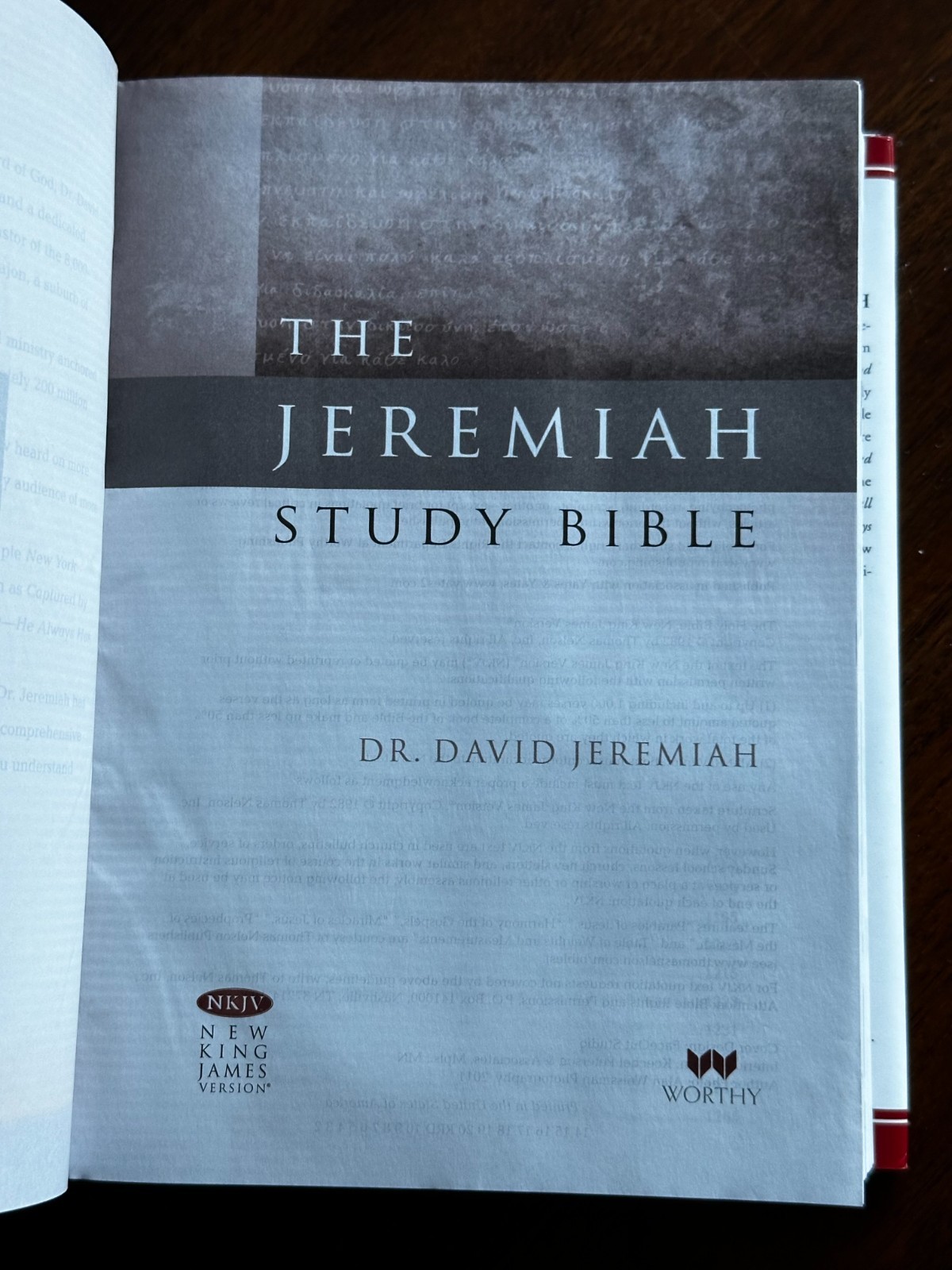 Jeremiah Study Bible – NKJV by David Jeremiah Full Size Print Worthy Publishing