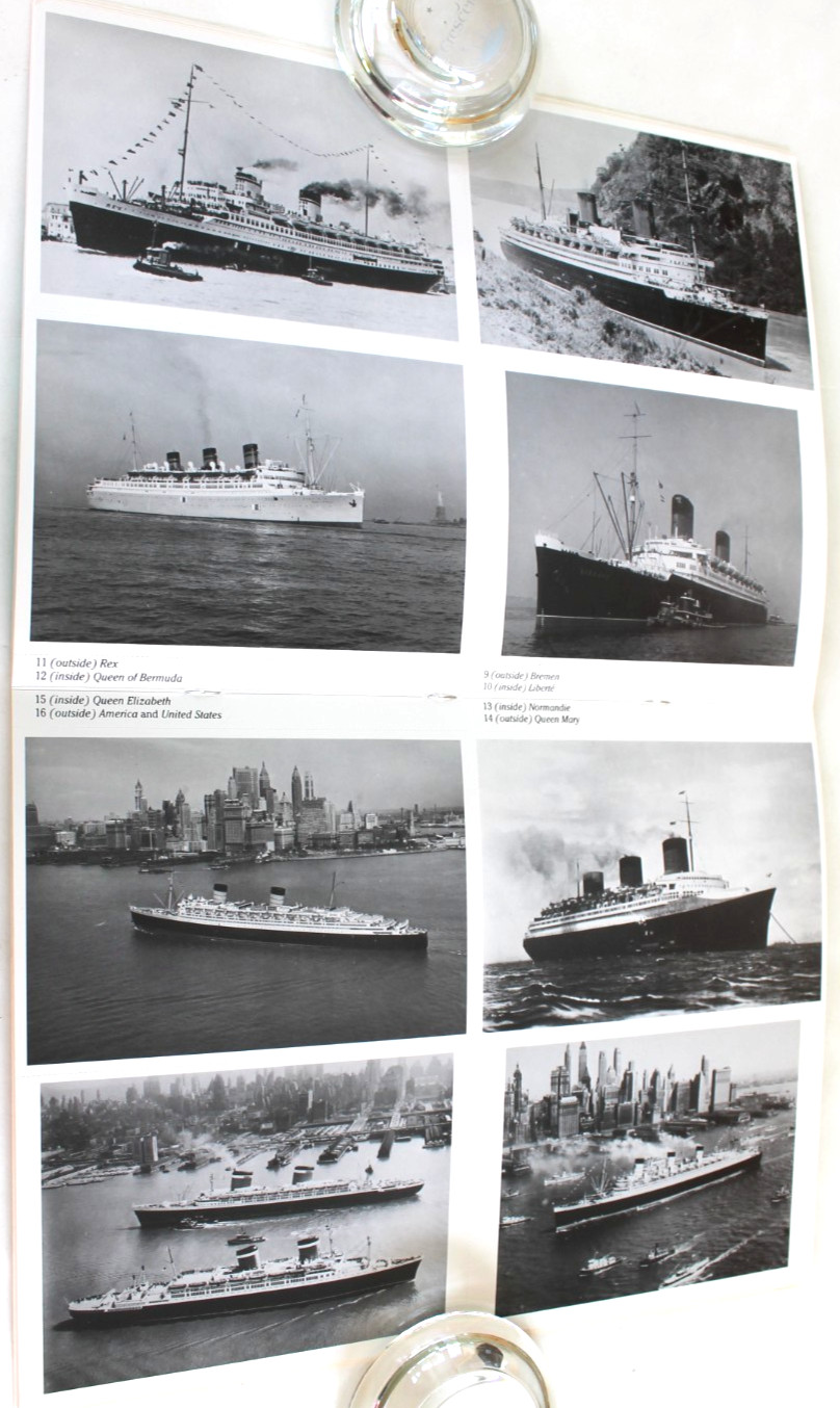 Famous Ocean Liners: A Book of 24 Photo Postcards by William H. Miller Jr.