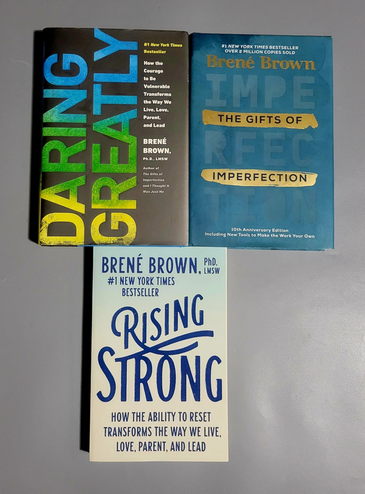 Brene Brown 3 Book Set (2 Hardcover/1 Paperback) – HC/PB – VG