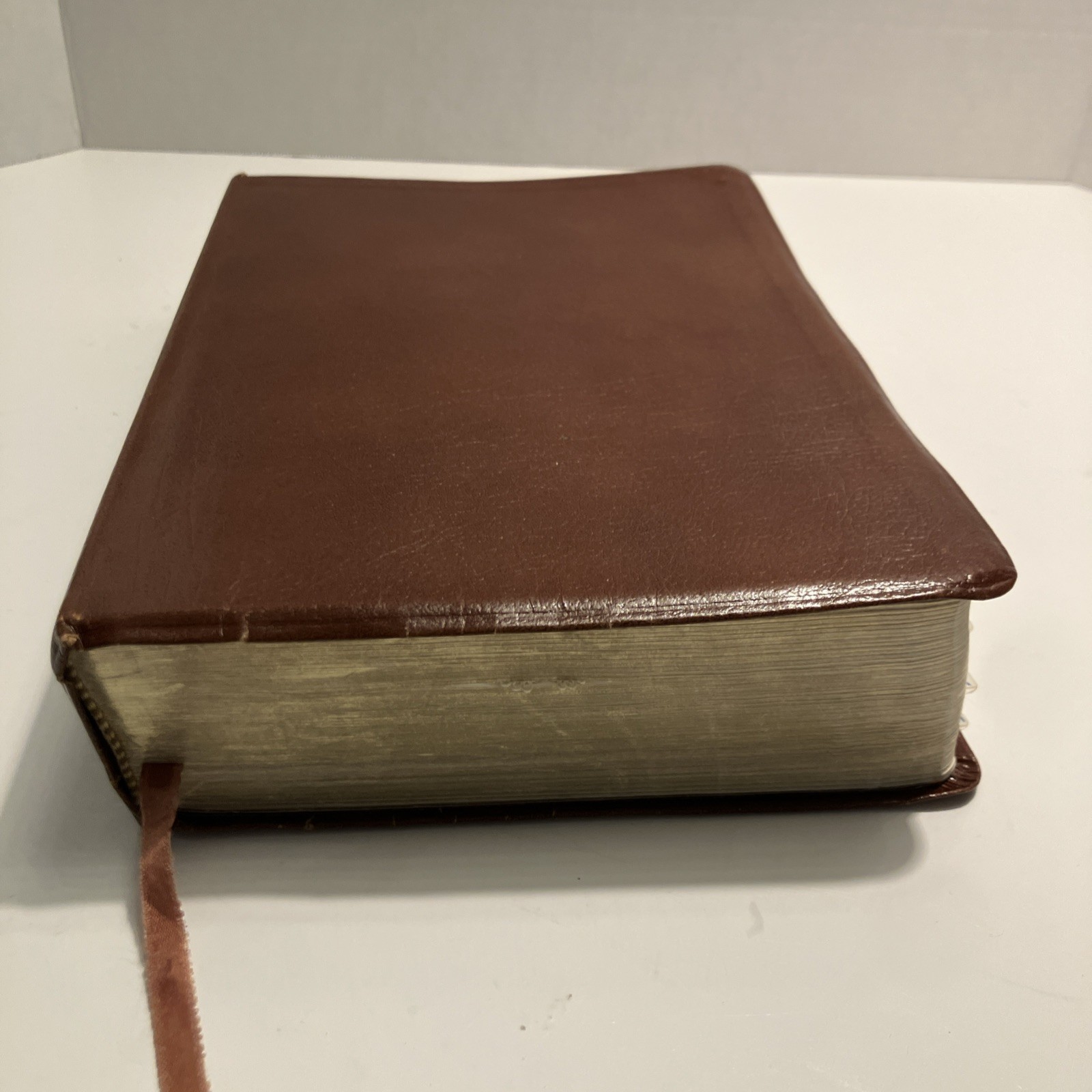 VTG NIV Study Bible Red Letter Zondervan 1985 Bonded Leather Meticulously Tabbed