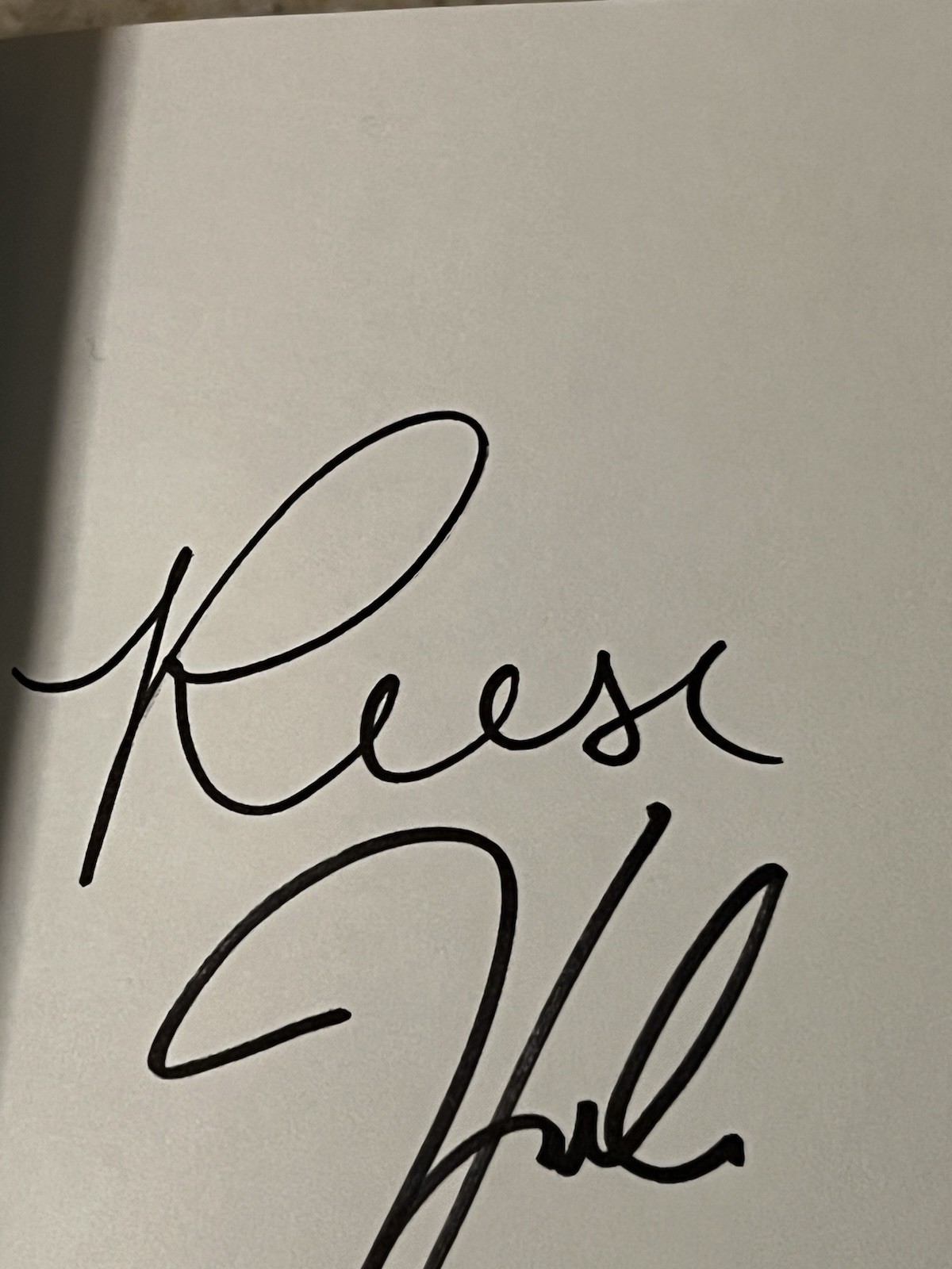 Gone Before Goodbye Signed Hardcover Book PSA / DNA COA Reese Witherspoon Auto