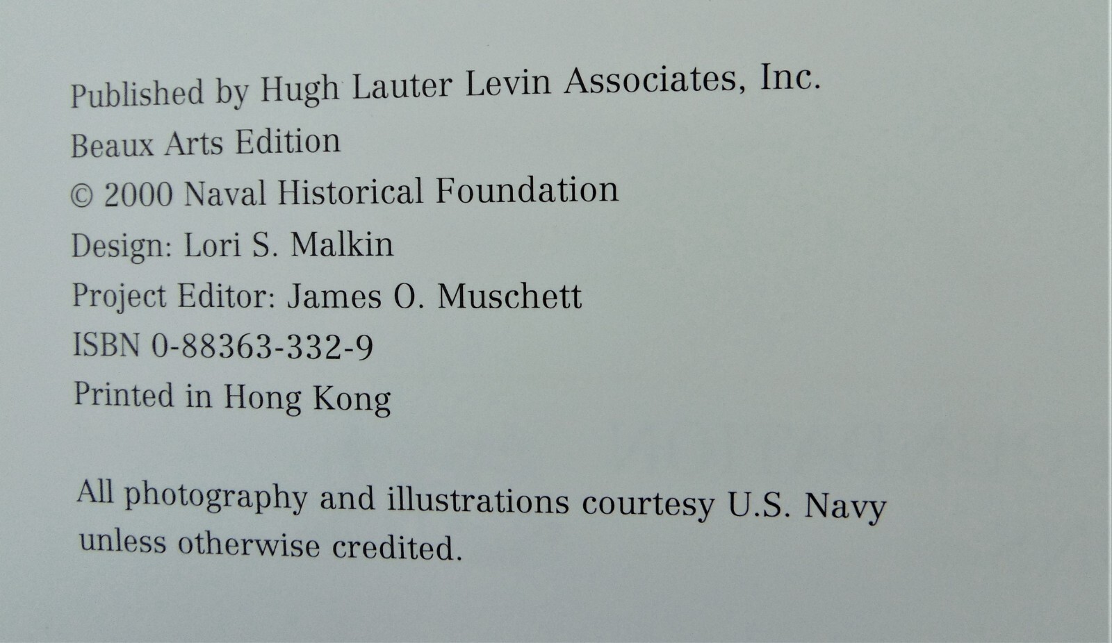 THE NAVY ~ REAR ADMIRAL W.J. HOLLAND ~ LARGE 10.5″ x 14.5″ VINYL HB ~ COST $39