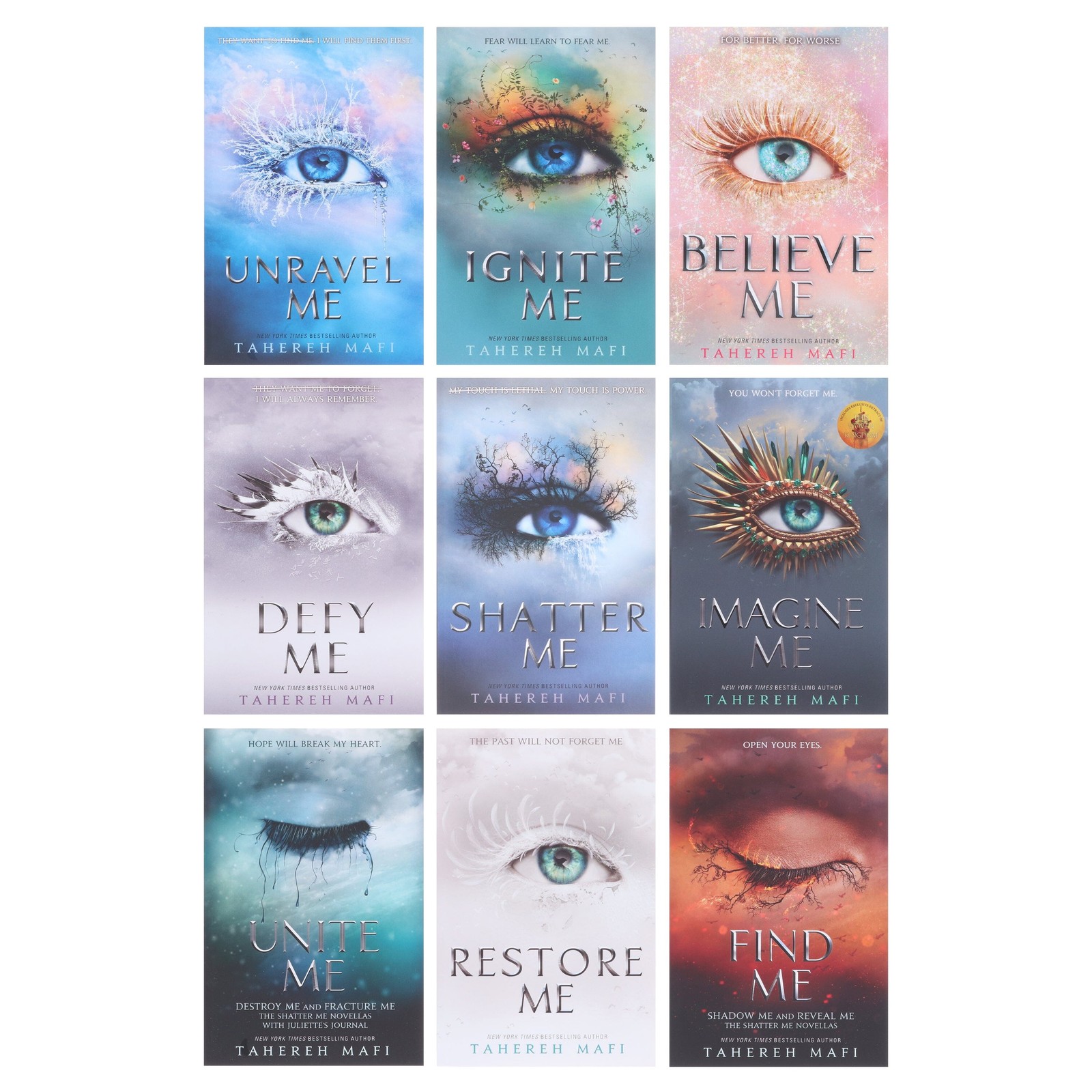Shatter Me by Tahereh Mafi: 9 Books Complete Set – Age 13+ – Paperback
