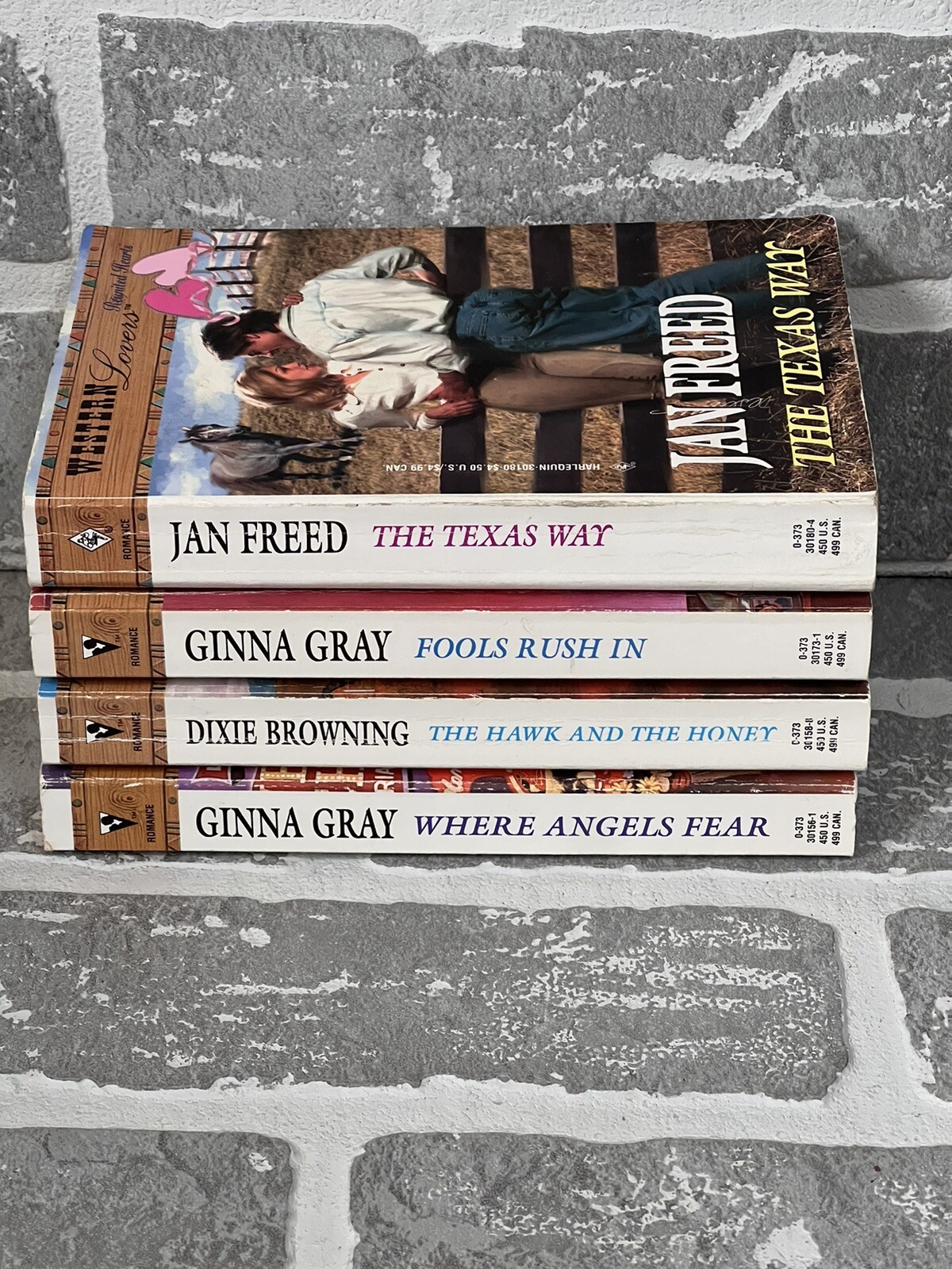 Harlequin Western Lovers Series Lot Of 4 Paperback Books