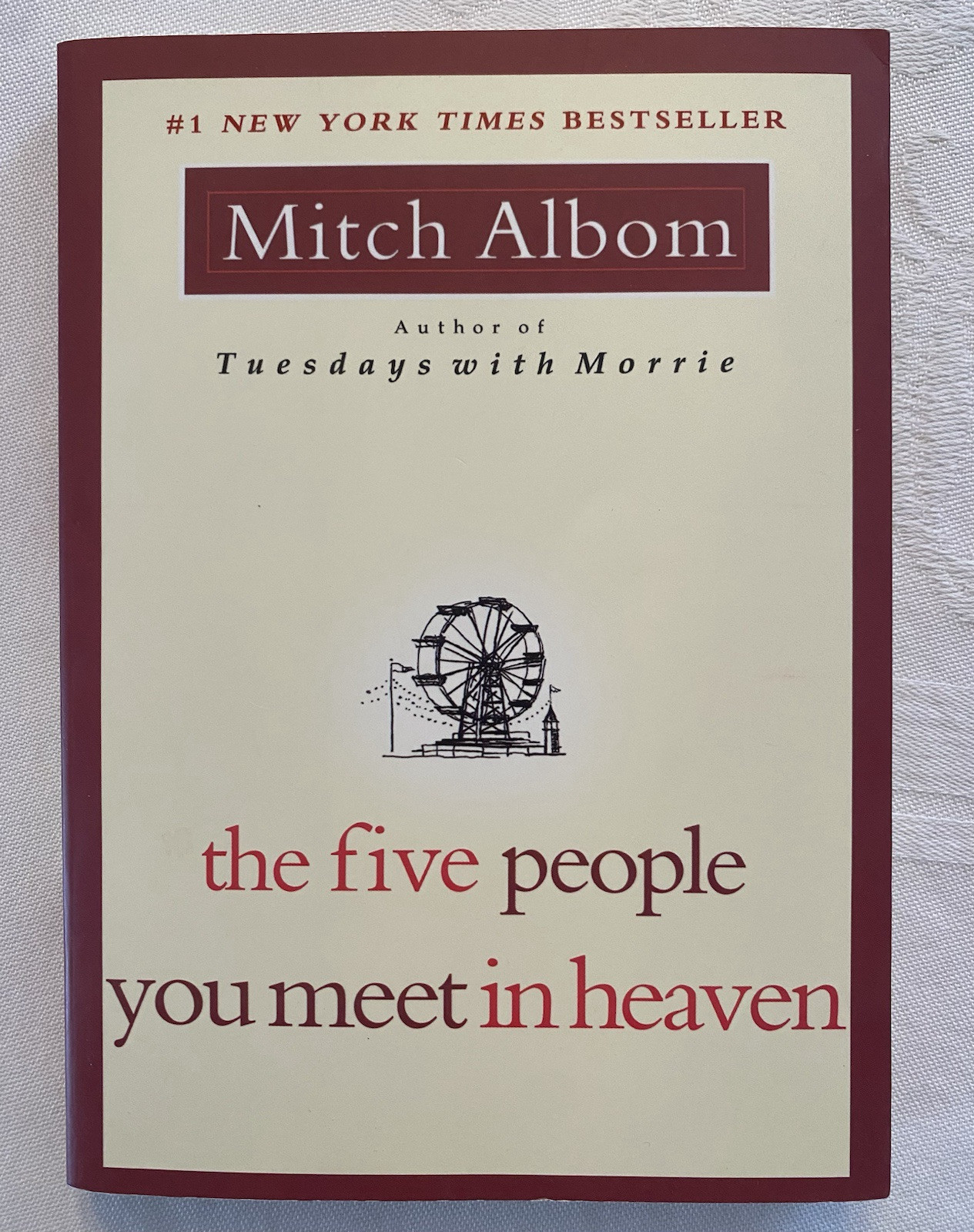 The Five People You Meet In Heaven By Mitch Albom 1st Edition 2003 Paperback