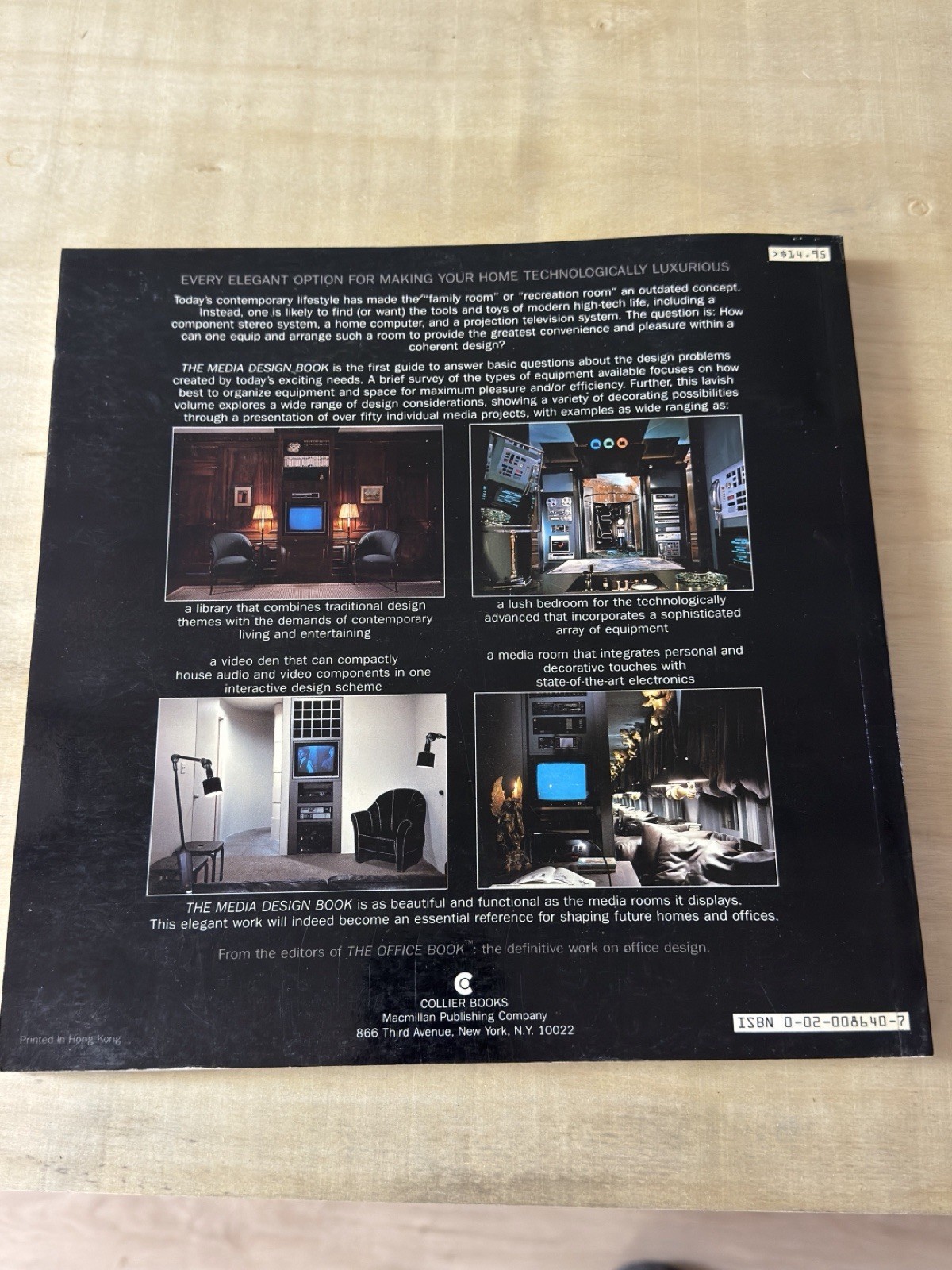 1984 The Media Design Book, Philip Mazzurco, Vintage PATRICK BATEMAN