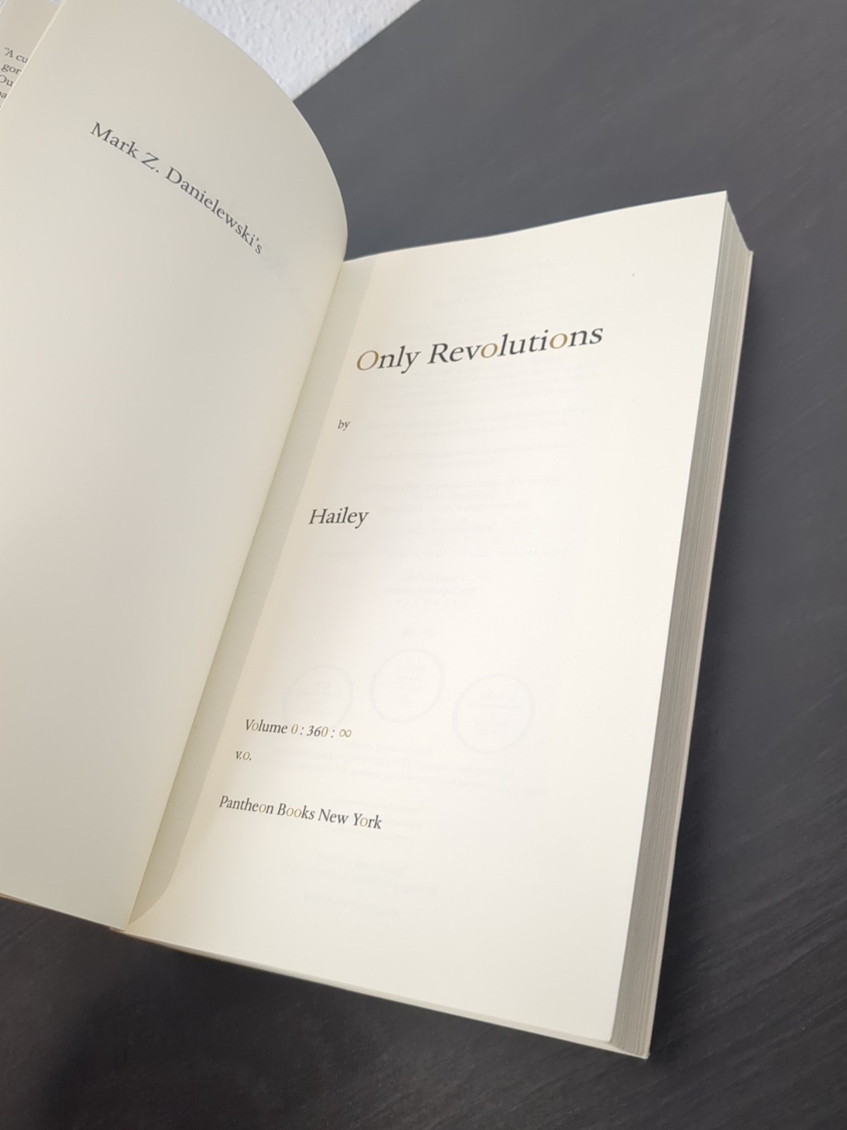 Mark Z. Danielewski Lot – House of Leaves 2-Color + Only Revolutions 1st Ed PB