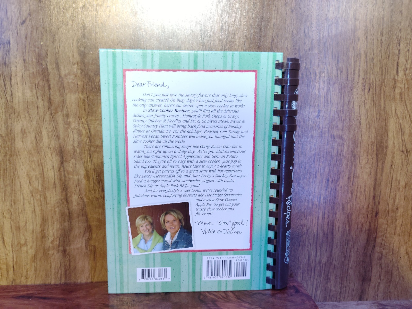 Gooseberry Patch Slow-Cooker Recipes Cookbook Spiral Hardcover Homestyle Meals