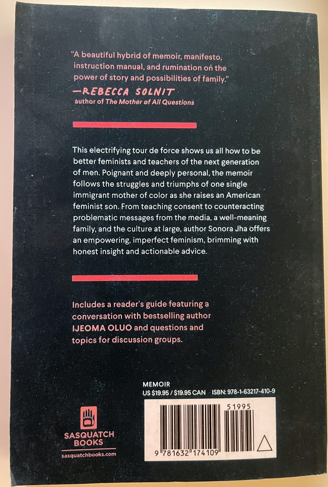 How to Raise a Feminist Son: A Memoir & Manifesto by Sonora Jha: Very Good