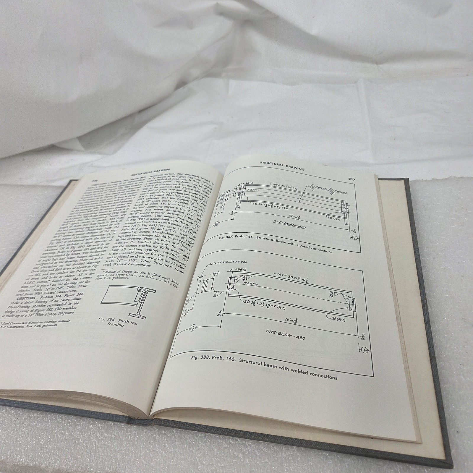 Vintage 1962 Mechanical Drawing Edward Berg 5th Revised Edition Hardcover Book
