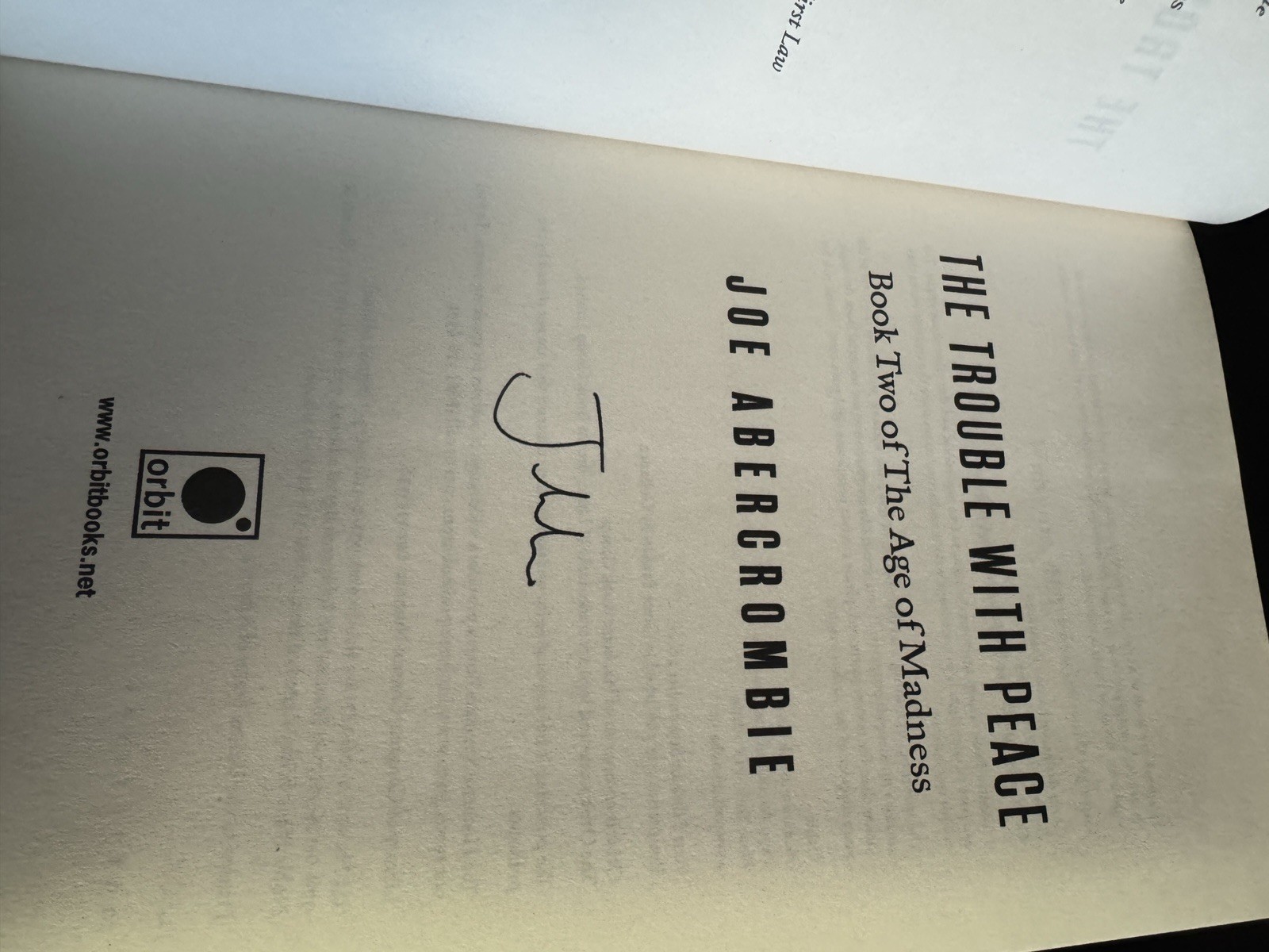 SIGNED!! The Age Of Madness Trilogy by Joe Abercrombie (All True First SIGNED)