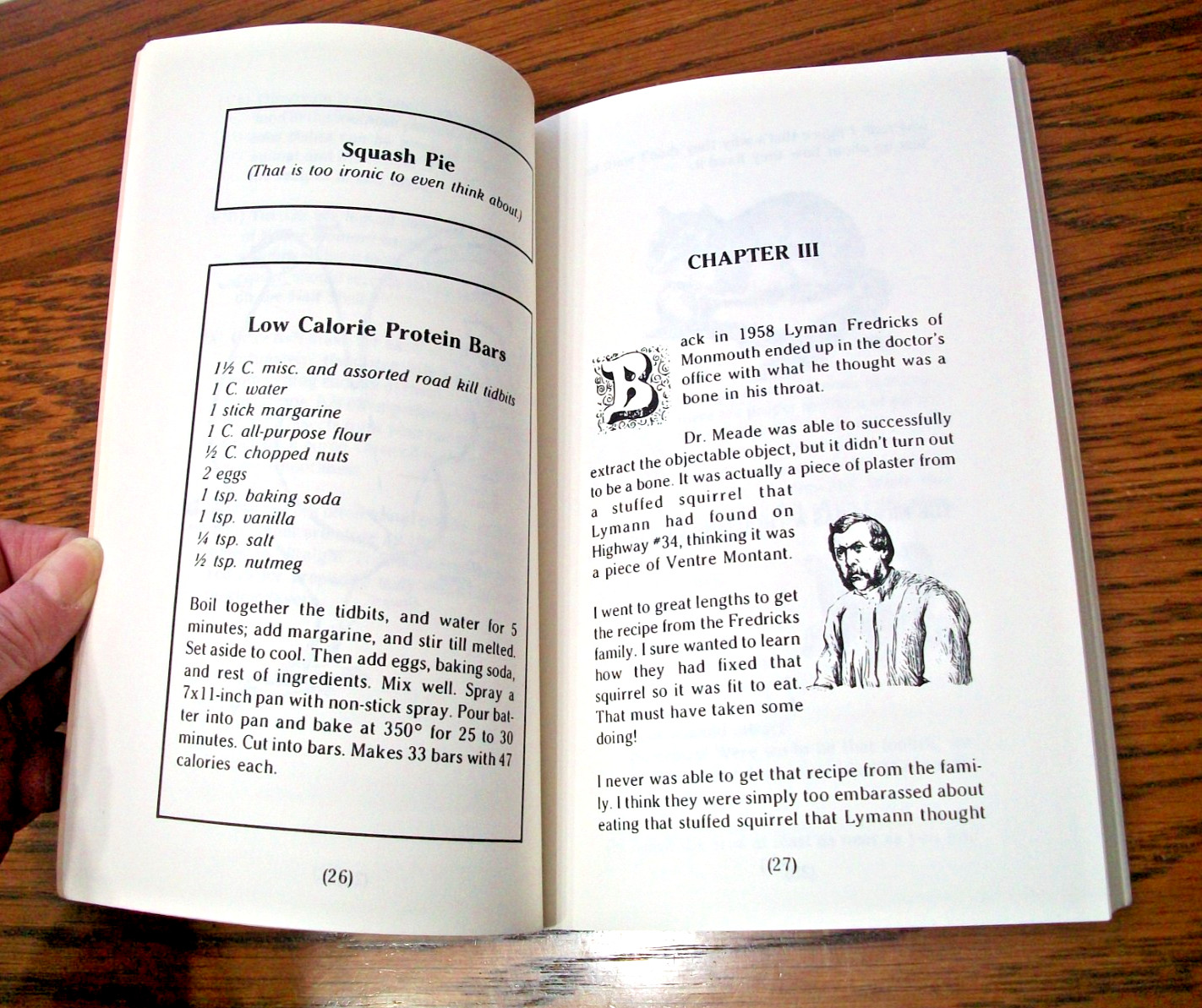 ILLINOIS‘ ROAD KILL COOKBOOK~BRUCE CARLSON~PAPERBACK BOOK~108 PAGES~VERY GOOD~