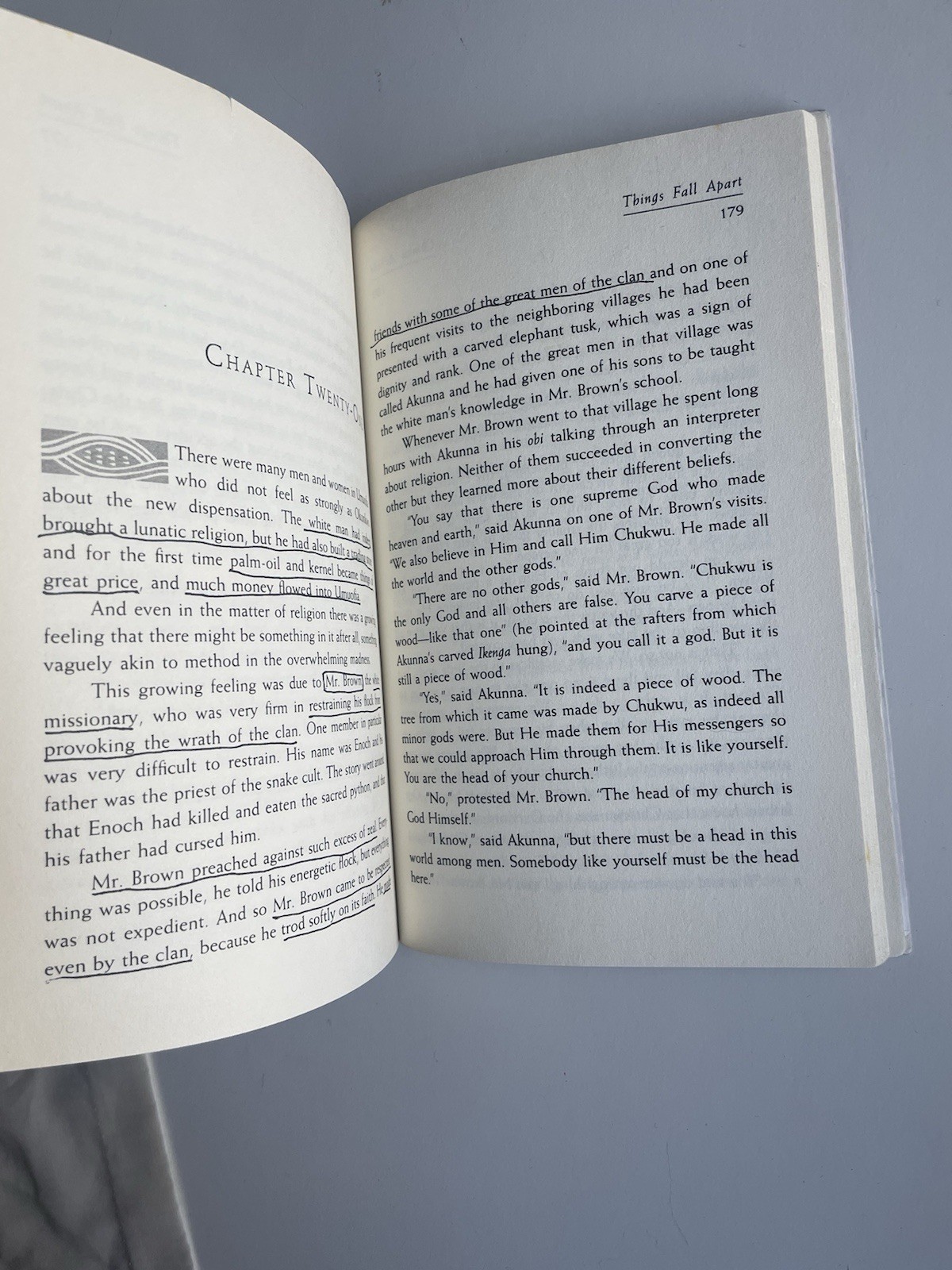 Things Fall Apart – Paperback By Achebe, Chinua Student Copy Marked Up