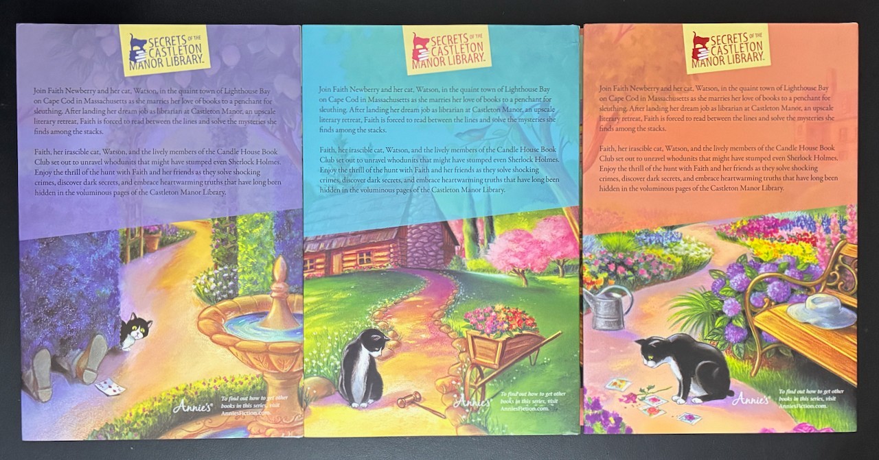 Secrets of the Castleton Manor Library Series HC Book Lot LikeNEW