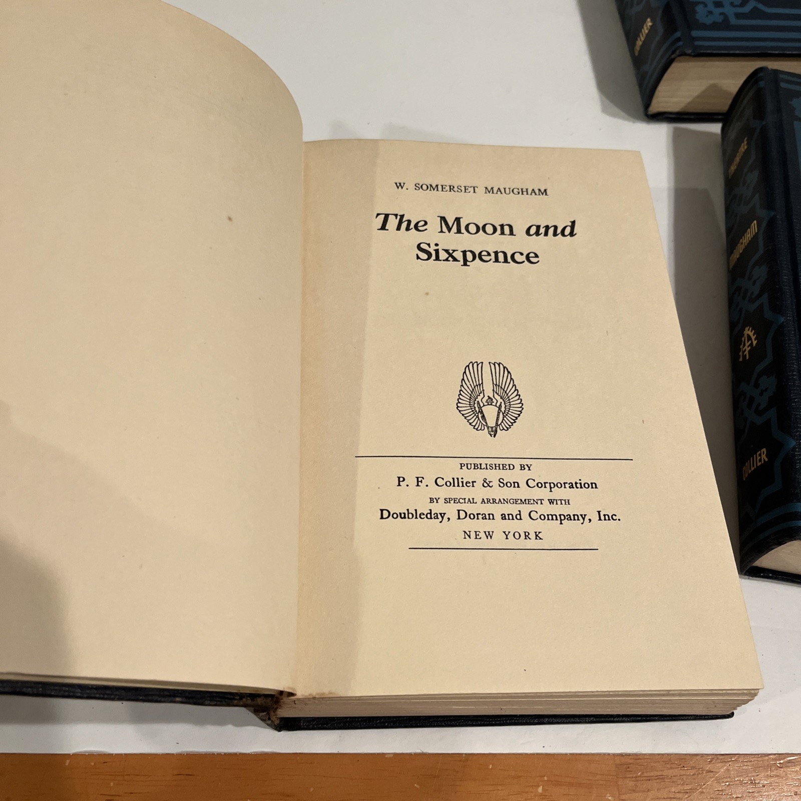 (3) lot W. SOMERSET MAUGHAM 1919 – 1937 Decorative Hardcover Books by PF Collier