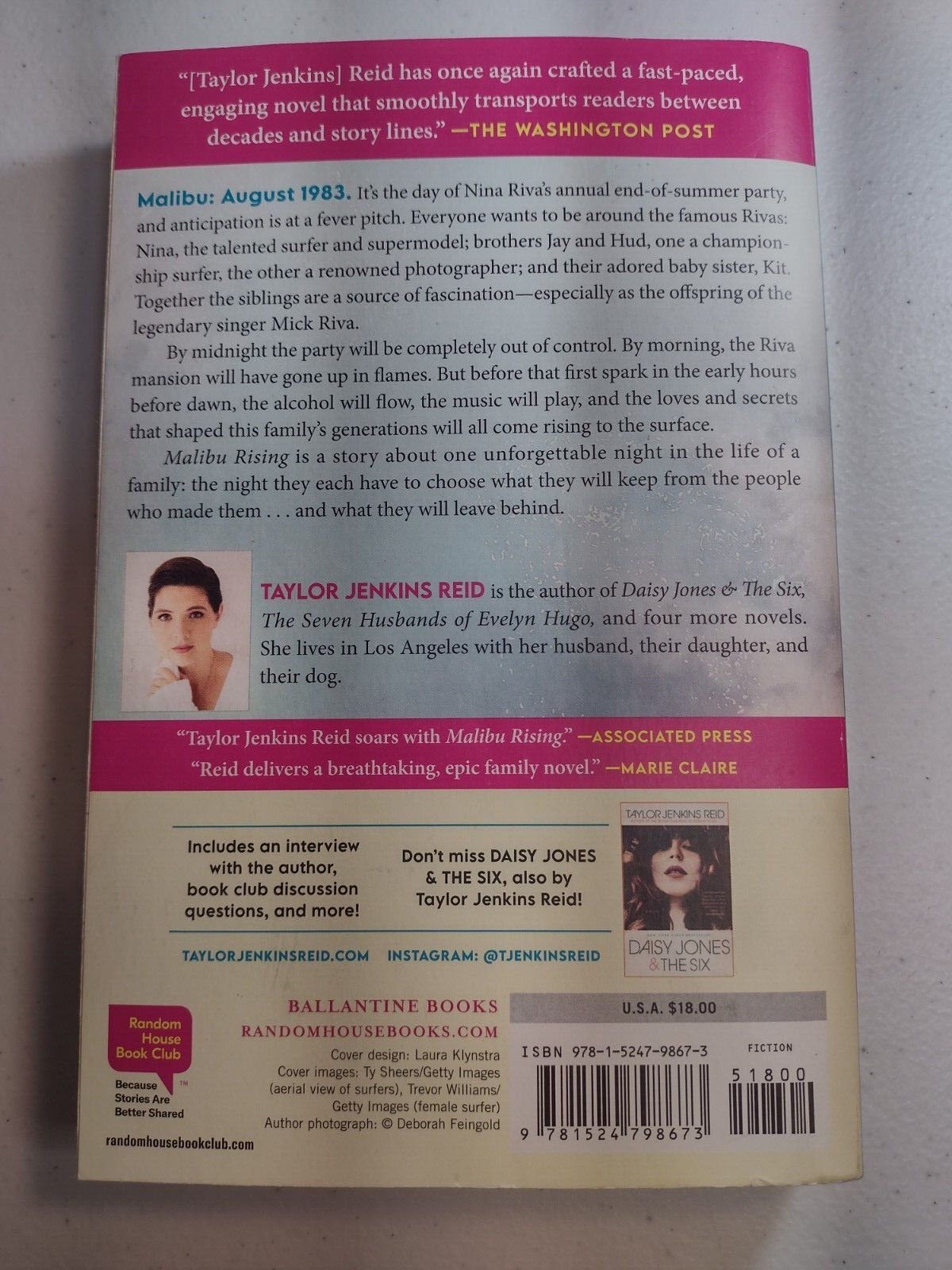 Malibu Rising: A Novel – Paperback By Jenkins Reid, Taylor