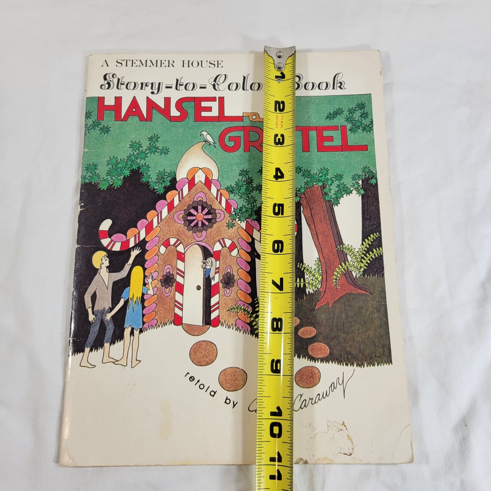 Vintage 1982 Hansel & Gretel Story – To – Color Book Caren Caraway Vintage