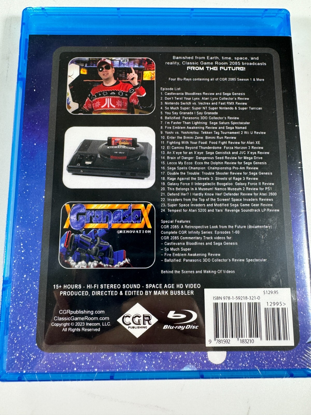 Classic Game Room 2085 Season 1 BLU-RAY Set *NEW* 4-Discs, CGR Signed upon Req.