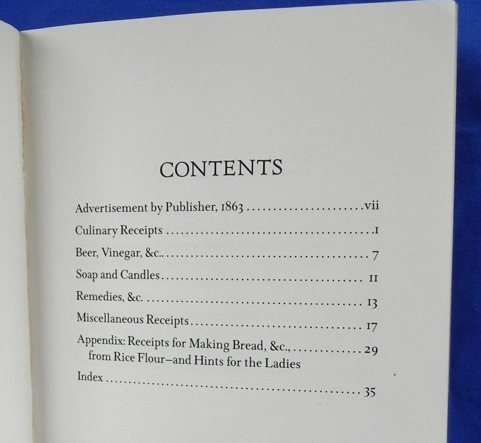 „Confederate Receipt Book“ Softcover Booklet, Reprint of 1863 Original, 36 Pages