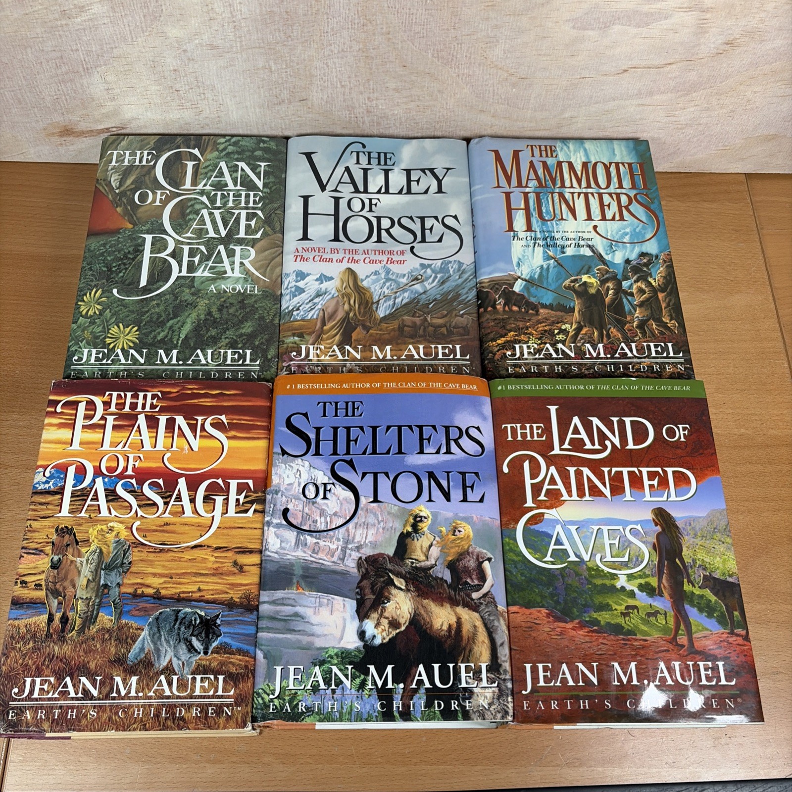 Complete Set Series Lot of 6 Earth’s Children Books by Jean Auel HARDCOVER