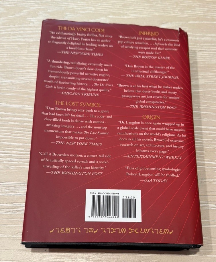 Dan Brown Hardcover Book The Secret Of Secrets Great Shape