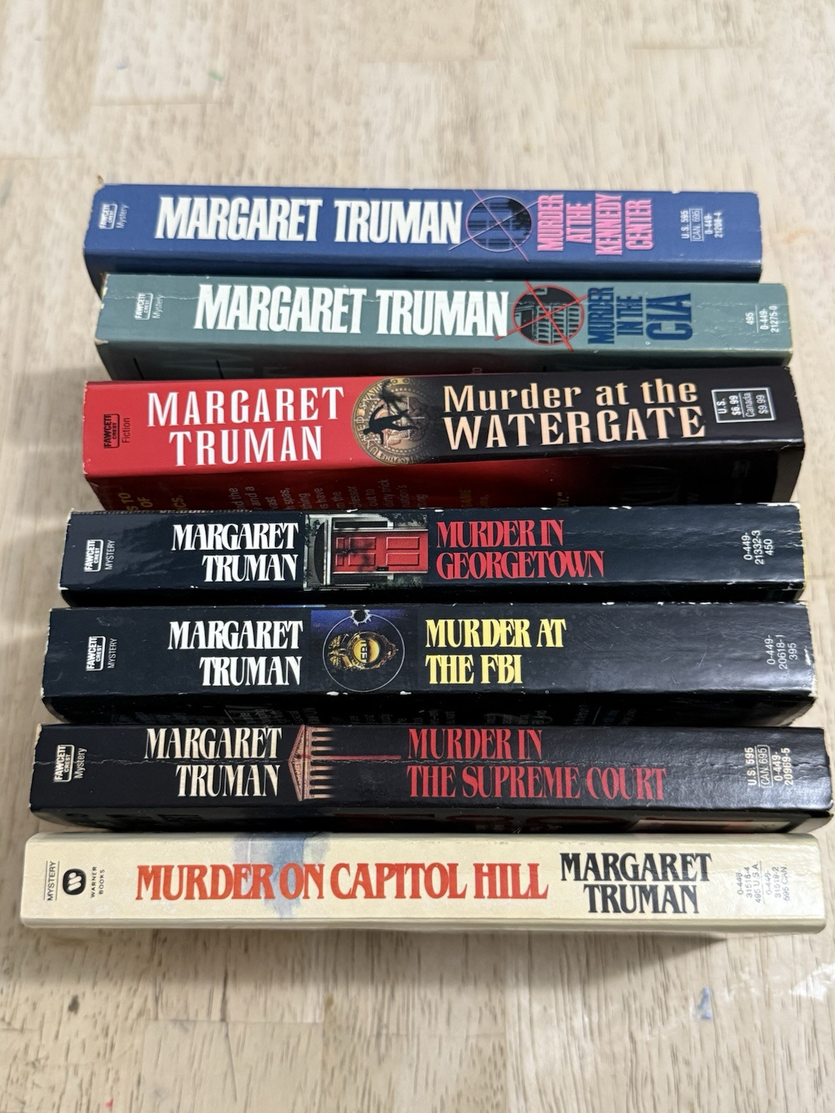 Margaret Truman Lot of 7 „Murder At/In/On“ Novels Paperback Books Good Condition