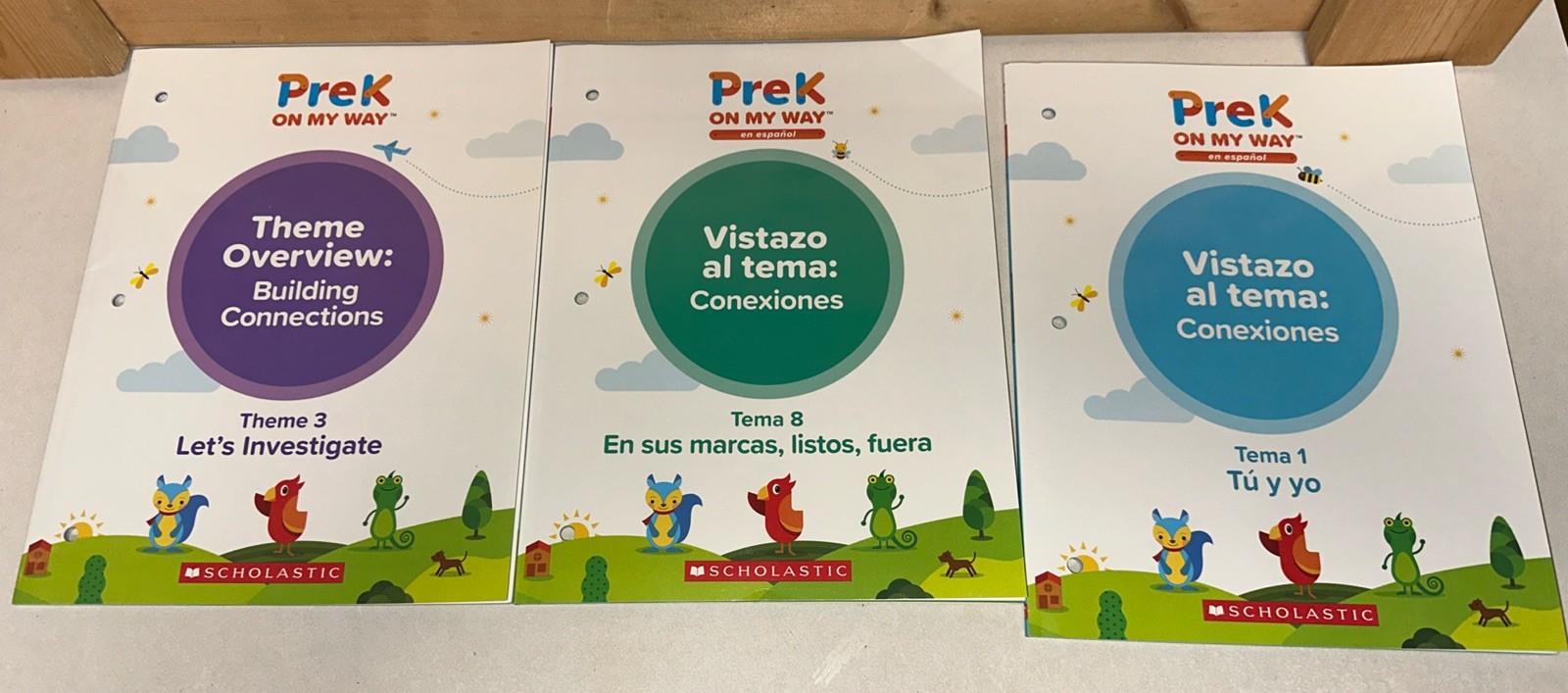 Scholastic Pre K On My Way Espanol Spanish English Learning Aids Vocabulary Card