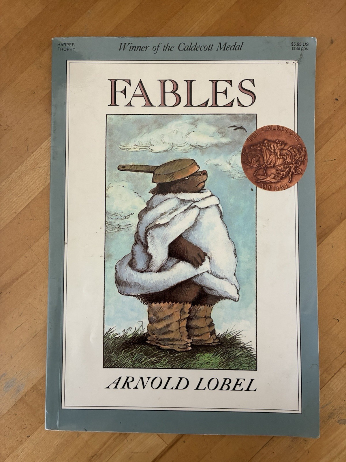 Fables by Arnold Lobel 1980 HarperCollins Trade Paperback Book Caldecott Medal